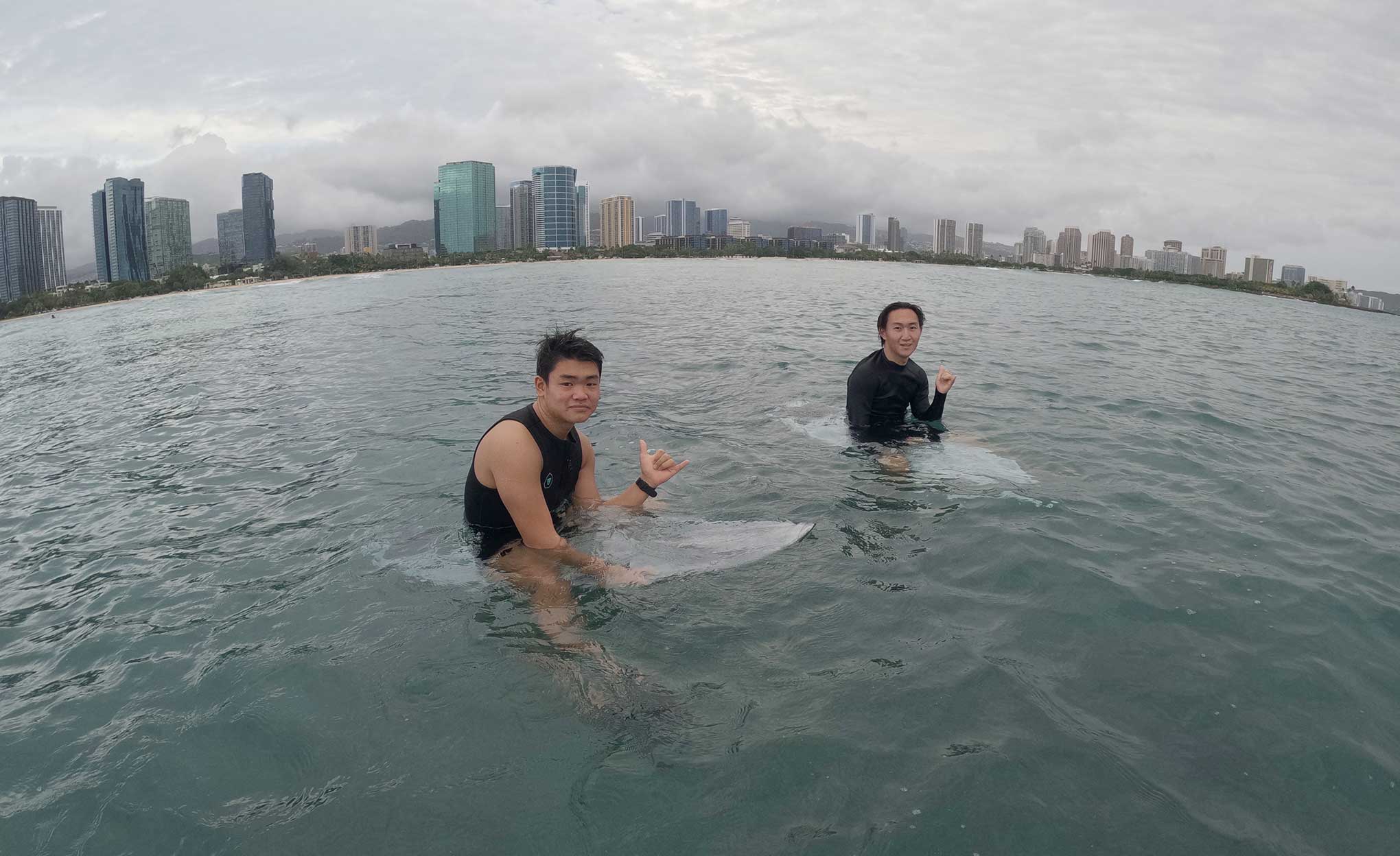 サーフィンレッスン in ハワイ 2026年1月5日