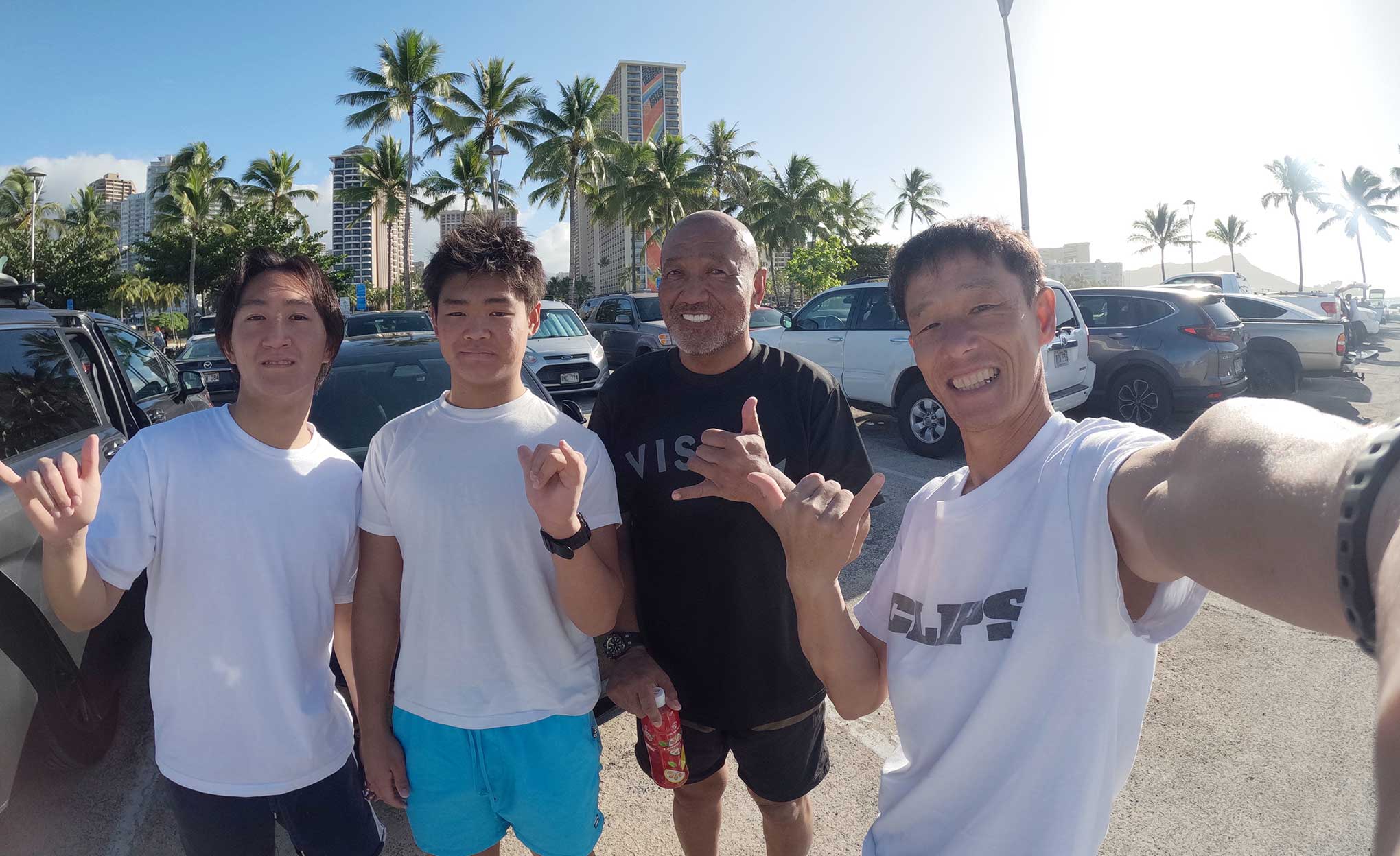 サーフィンレッスン in ハワイ 2026年1月7日