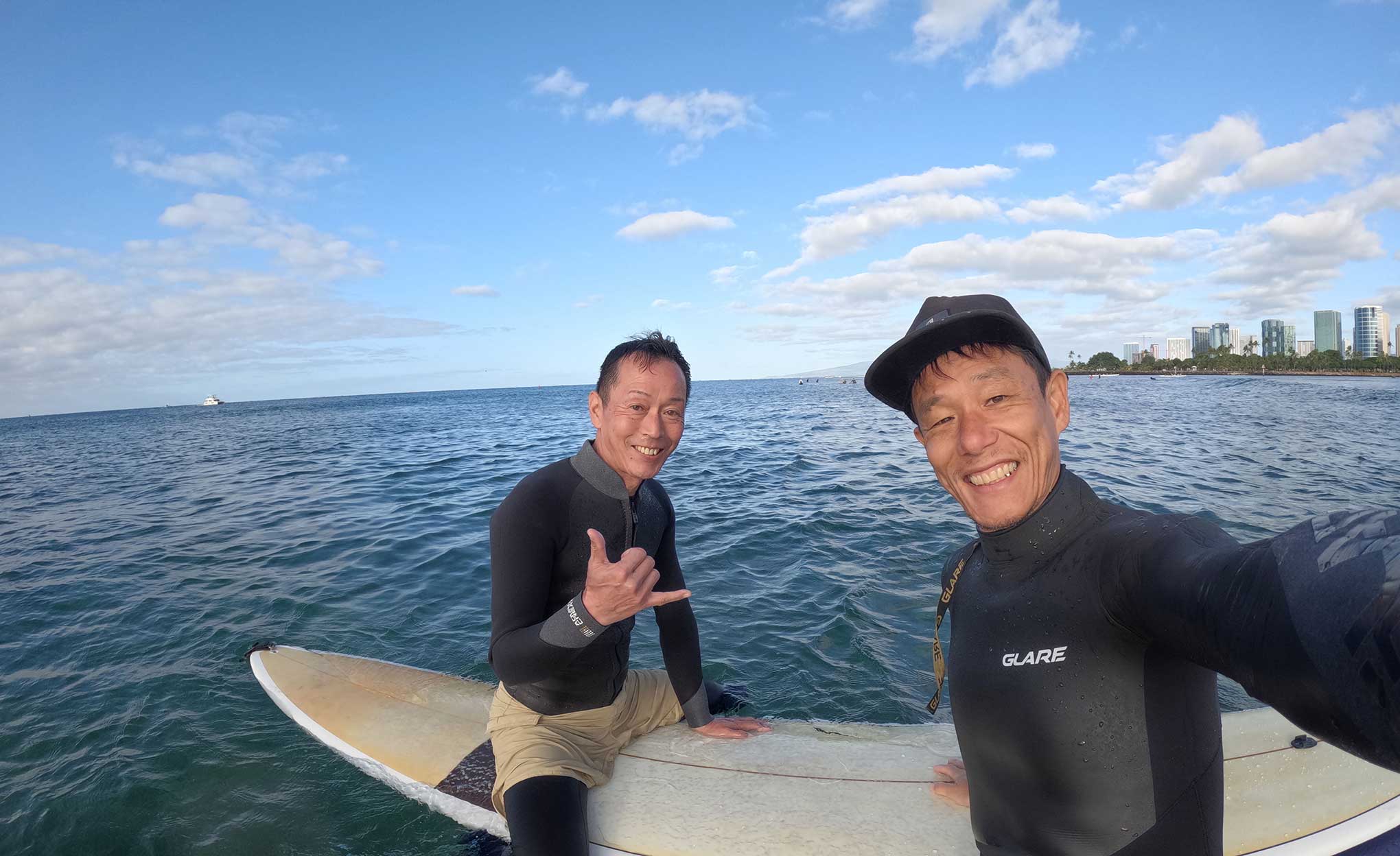 サーフィンレッスン in ハワイ 2026年1月17日