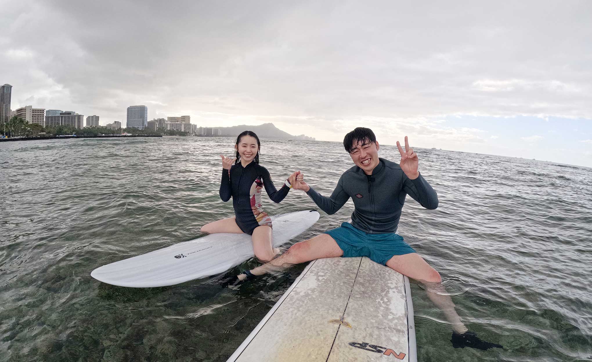 サーフィンレッスン in ハワイ 2026年1月18日