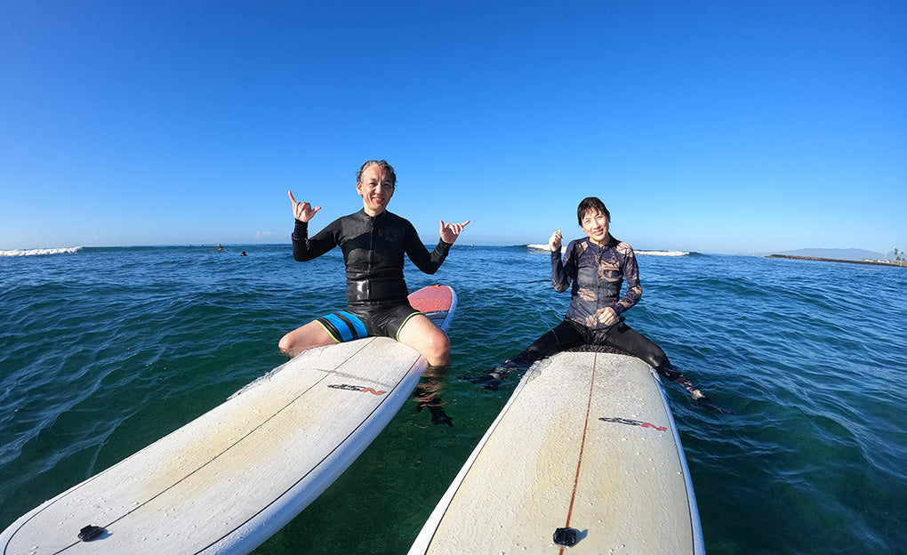 サーフィンレッスン in ハワイ 2023年1月23日