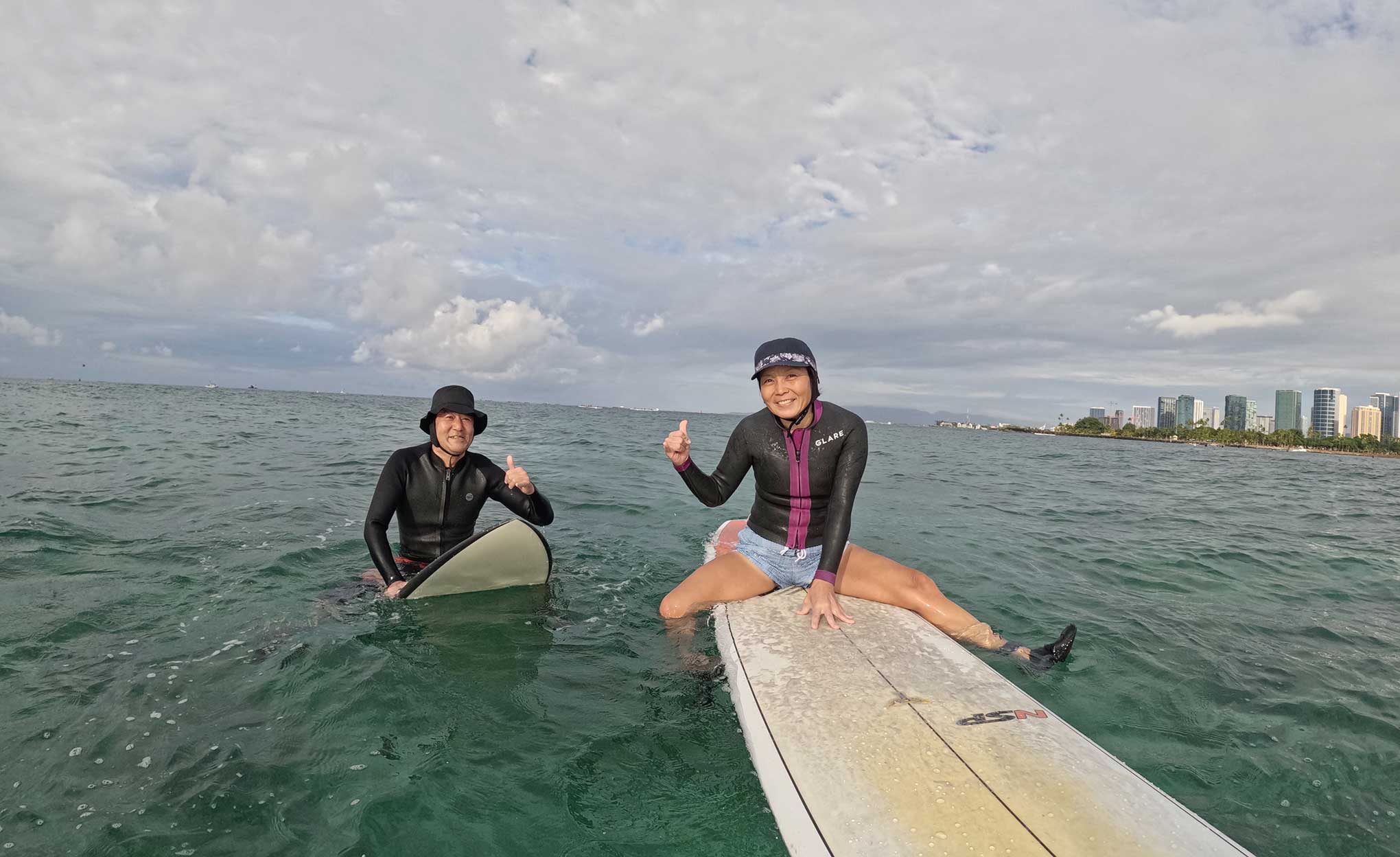 サーフィンレッスン in ハワイ 2026年1月24日