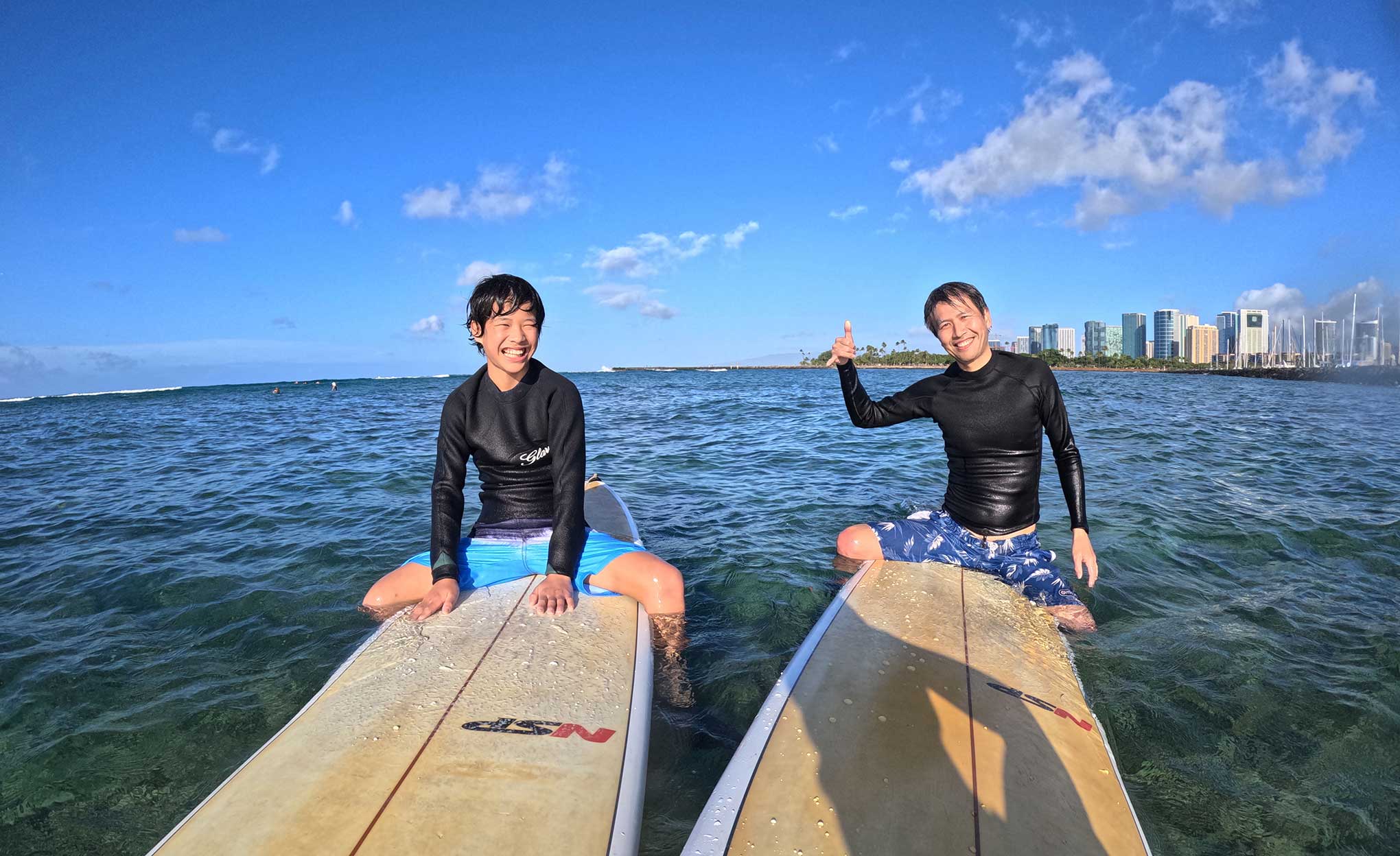 サーフィンレッスン in ハワイ 2026年2月13日