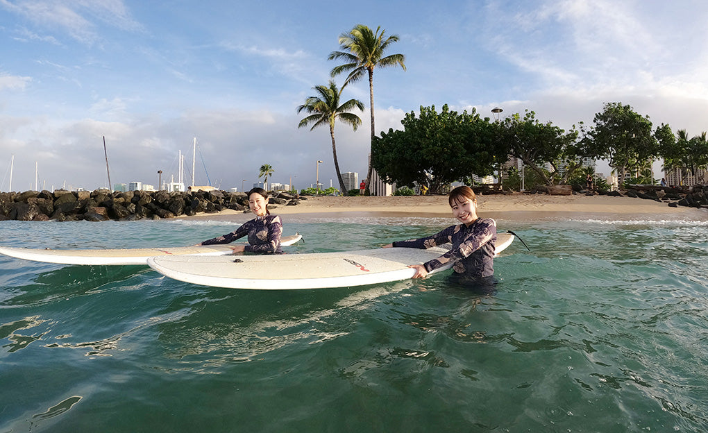 サーフィンレッスン in ハワイ 2023年2月21日