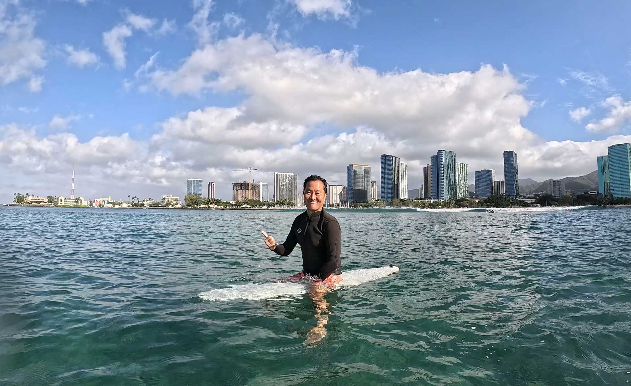 サーフィンレッスン in ハワイ 2026年2月23日