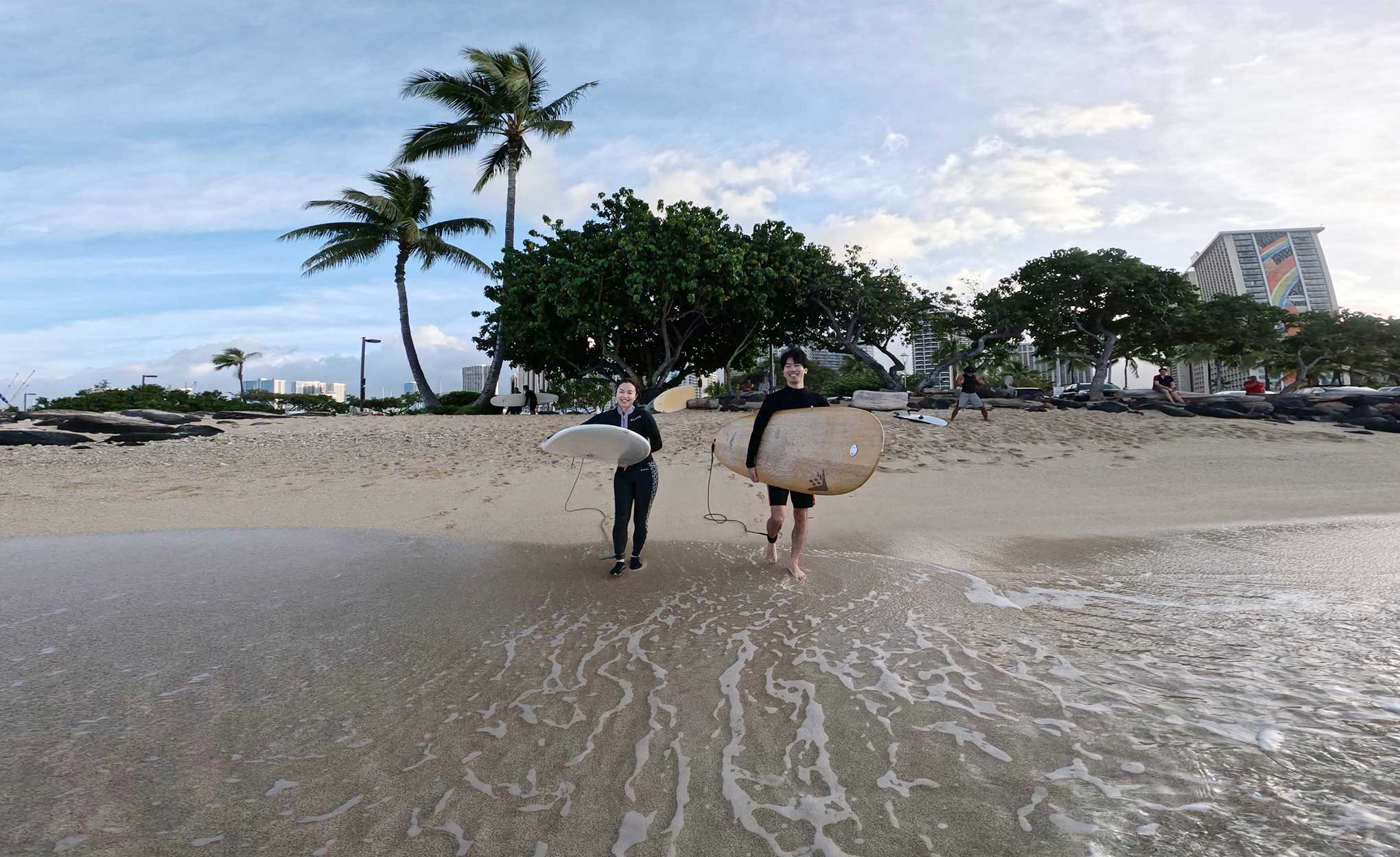 サーフィンレッスン in ハワイ 2026年3月8日