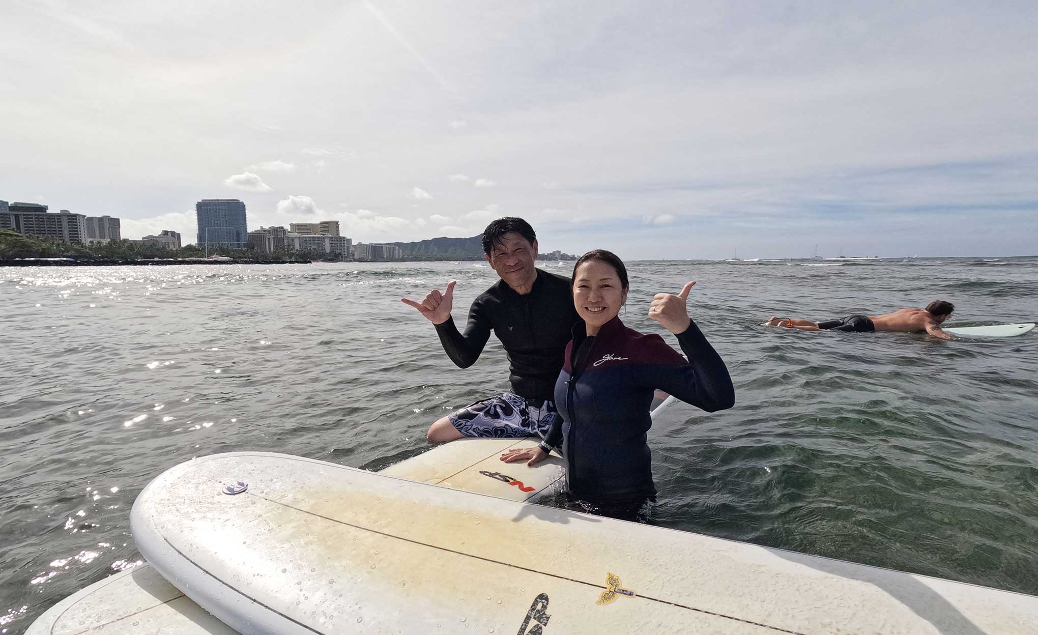 サーフィンレッスン in ハワイ 2026年4月19日