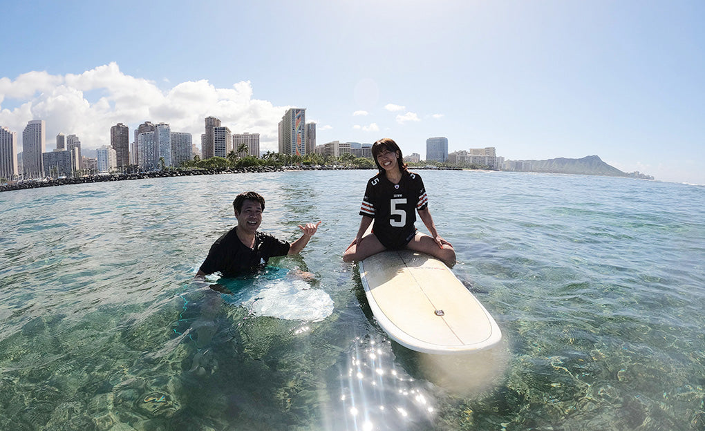 サーフィンレッスン in ハワイ 2023年4月24日
