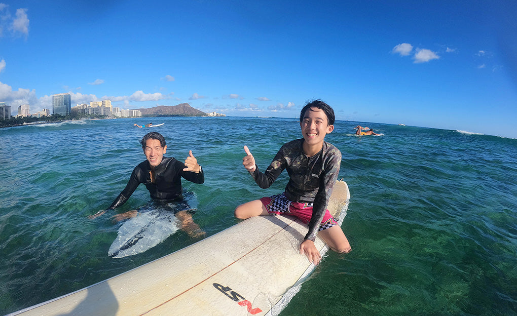 サーフィンレッスン in ハワイ 2023年8月18日