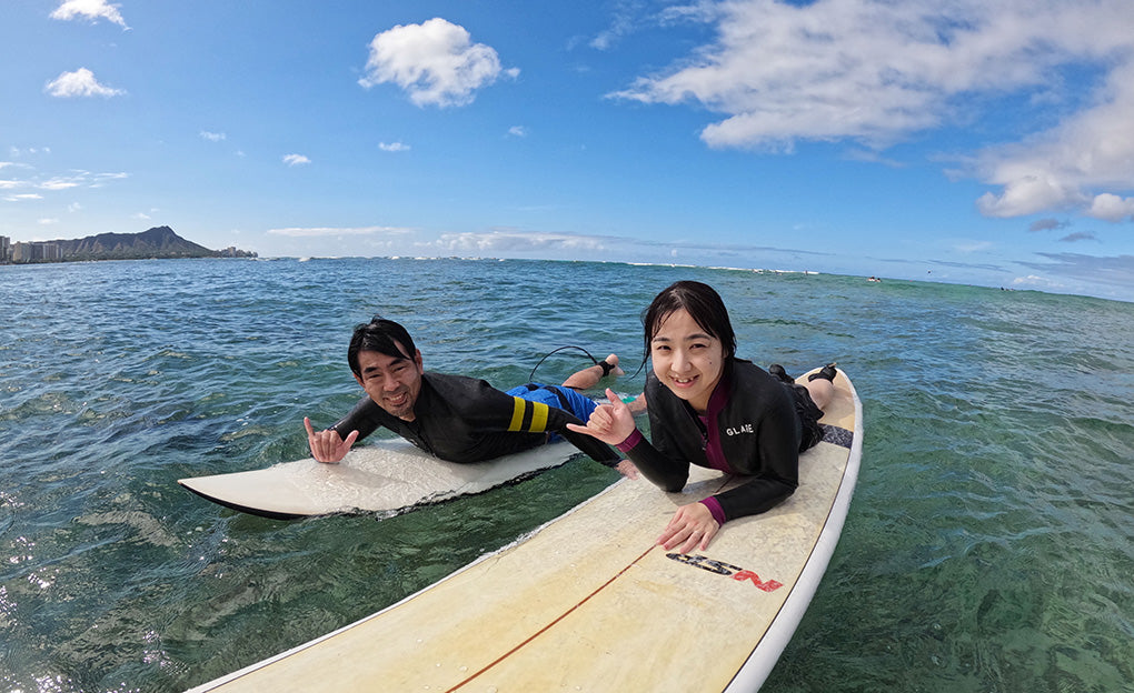 サーフィンレッスン in ハワイ 2024年8月18日