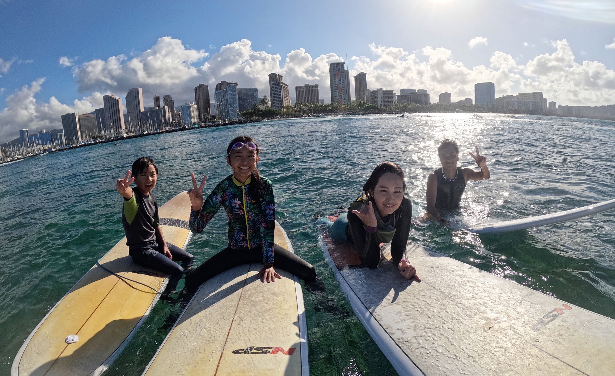 サーフィンレッスン in ハワイ 2025年8月27日