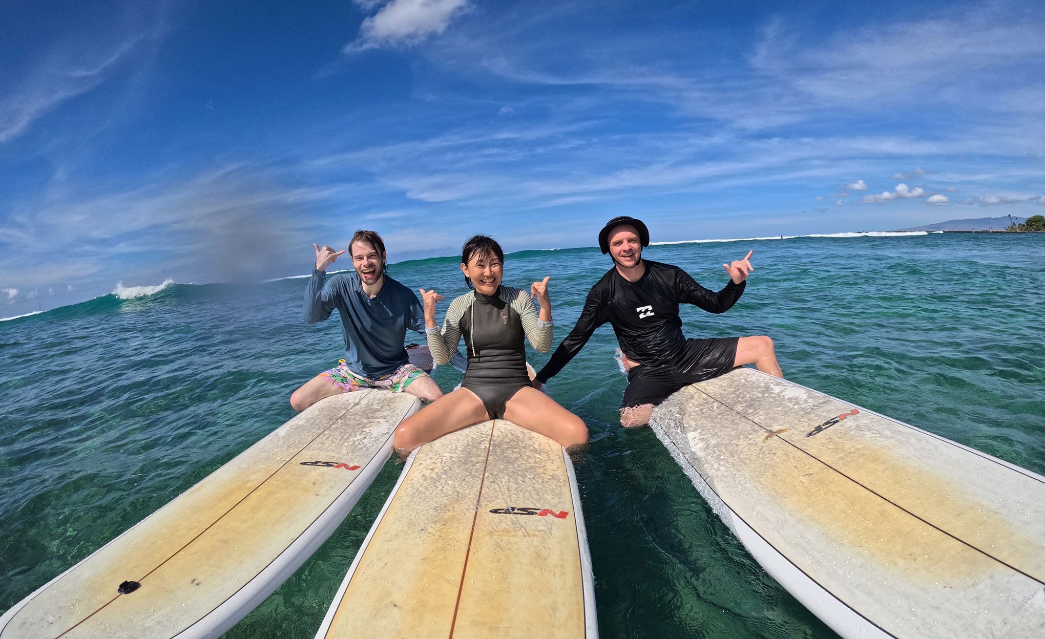 サーフィンレッスン in ハワイ 2025年8月29日