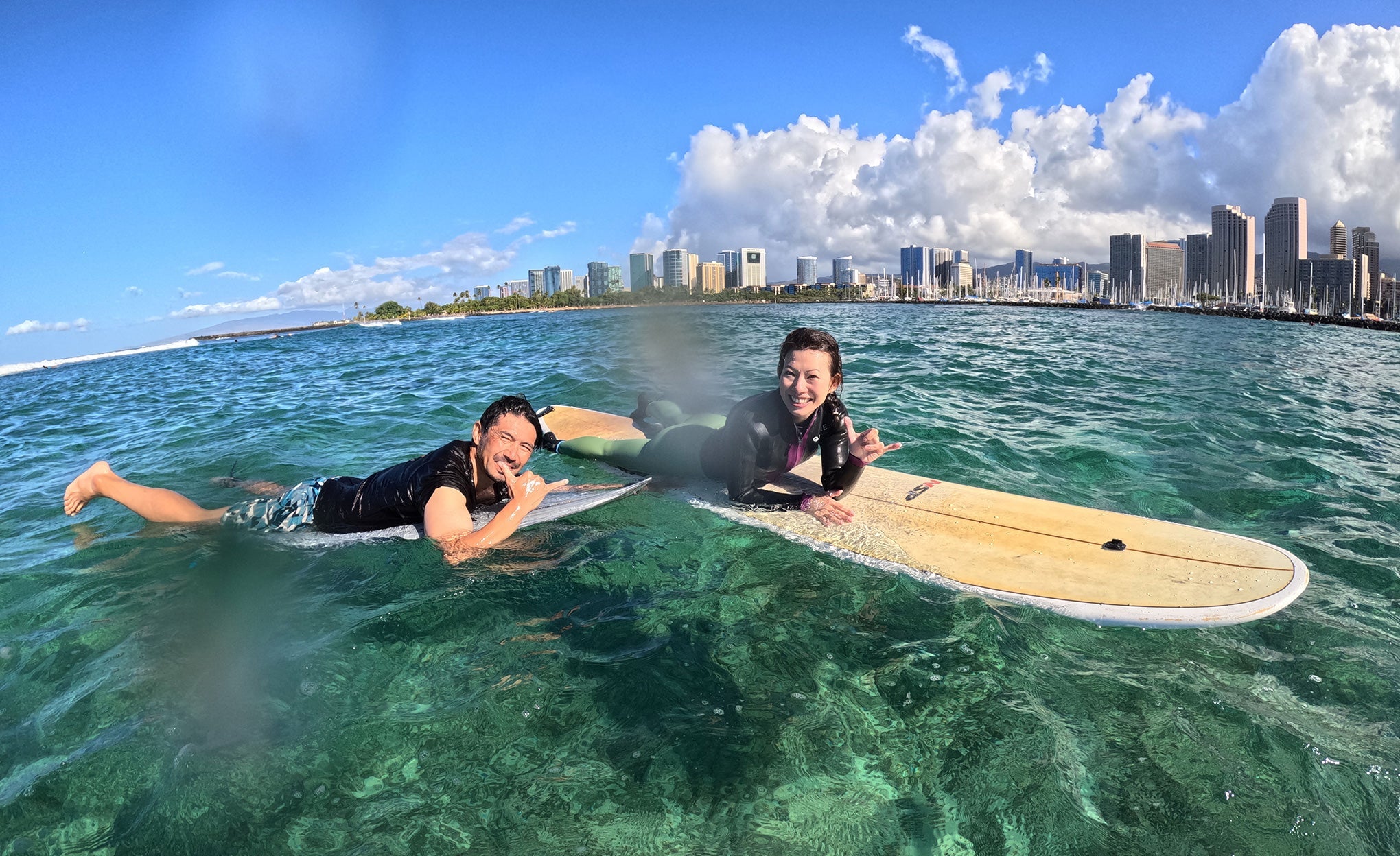 サーフィンレッスン in ハワイ 2025年9月22日