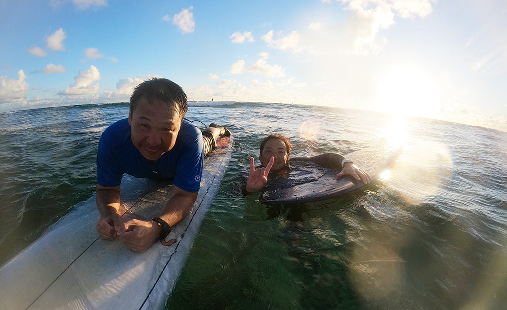 サーフィンレッスン in ハワイ 2023年10月22日 CLIPS HAWAII