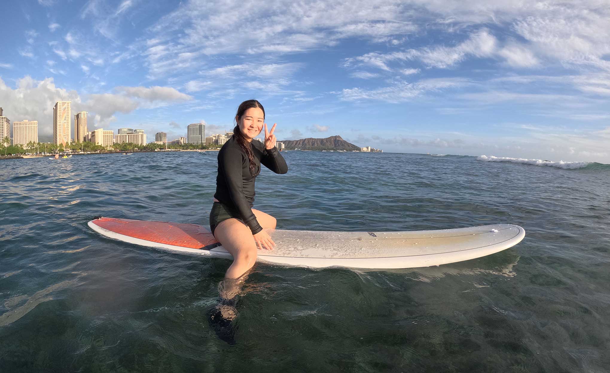 サーフィンレッスン in ハワイ 2025年11月22日