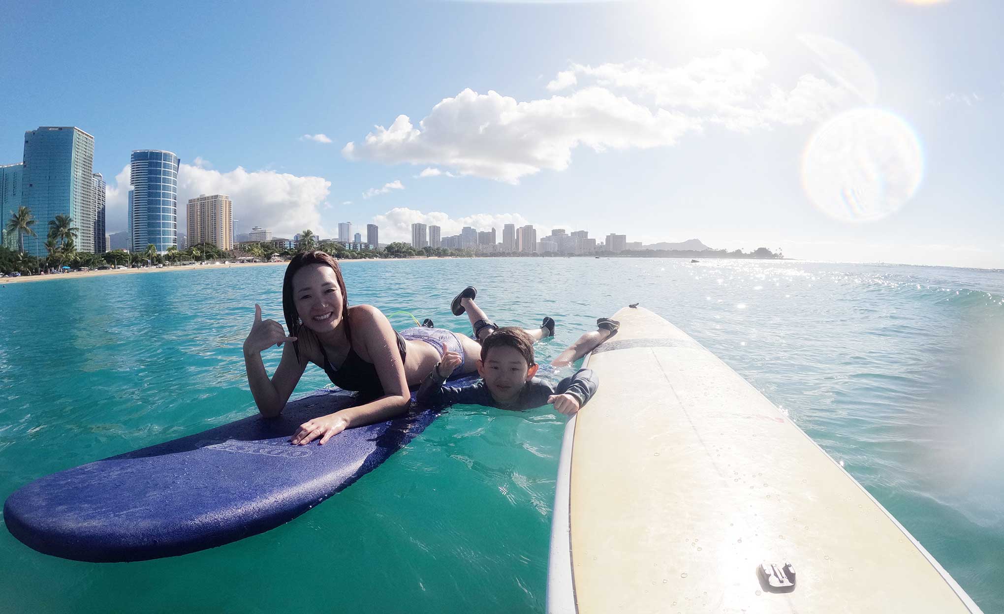 サーフィンレッスン in ハワイ 2025年11月25日