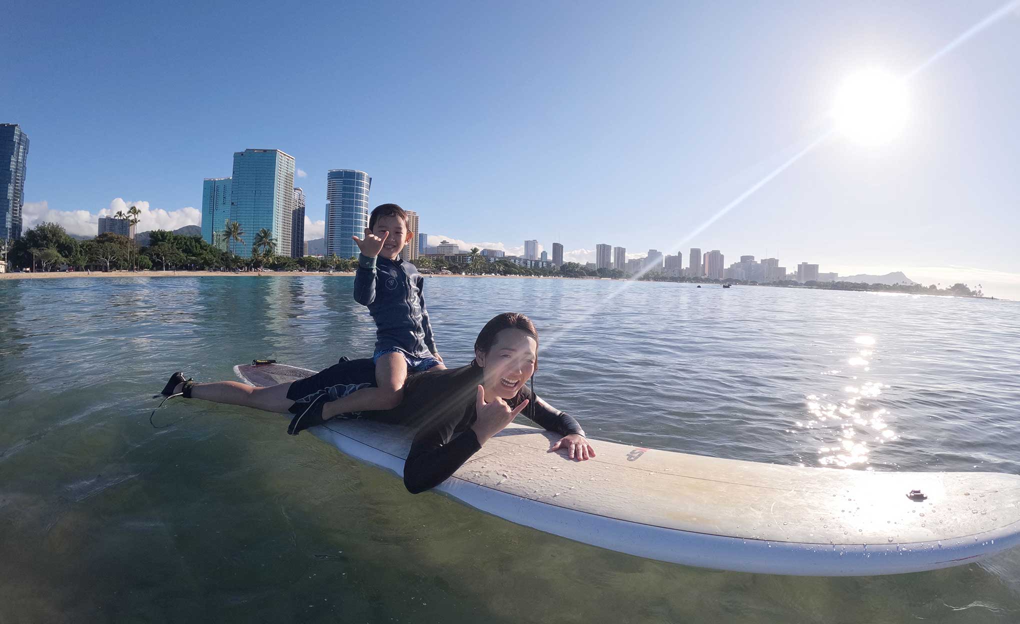 サーフィンレッスン in ハワイ 2025年11月27日