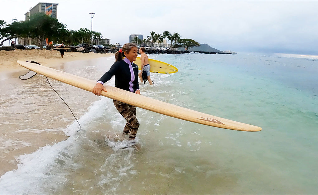 サーフィンレッスン in ハワイ 2023年12月20日 CLIPS HAWAII