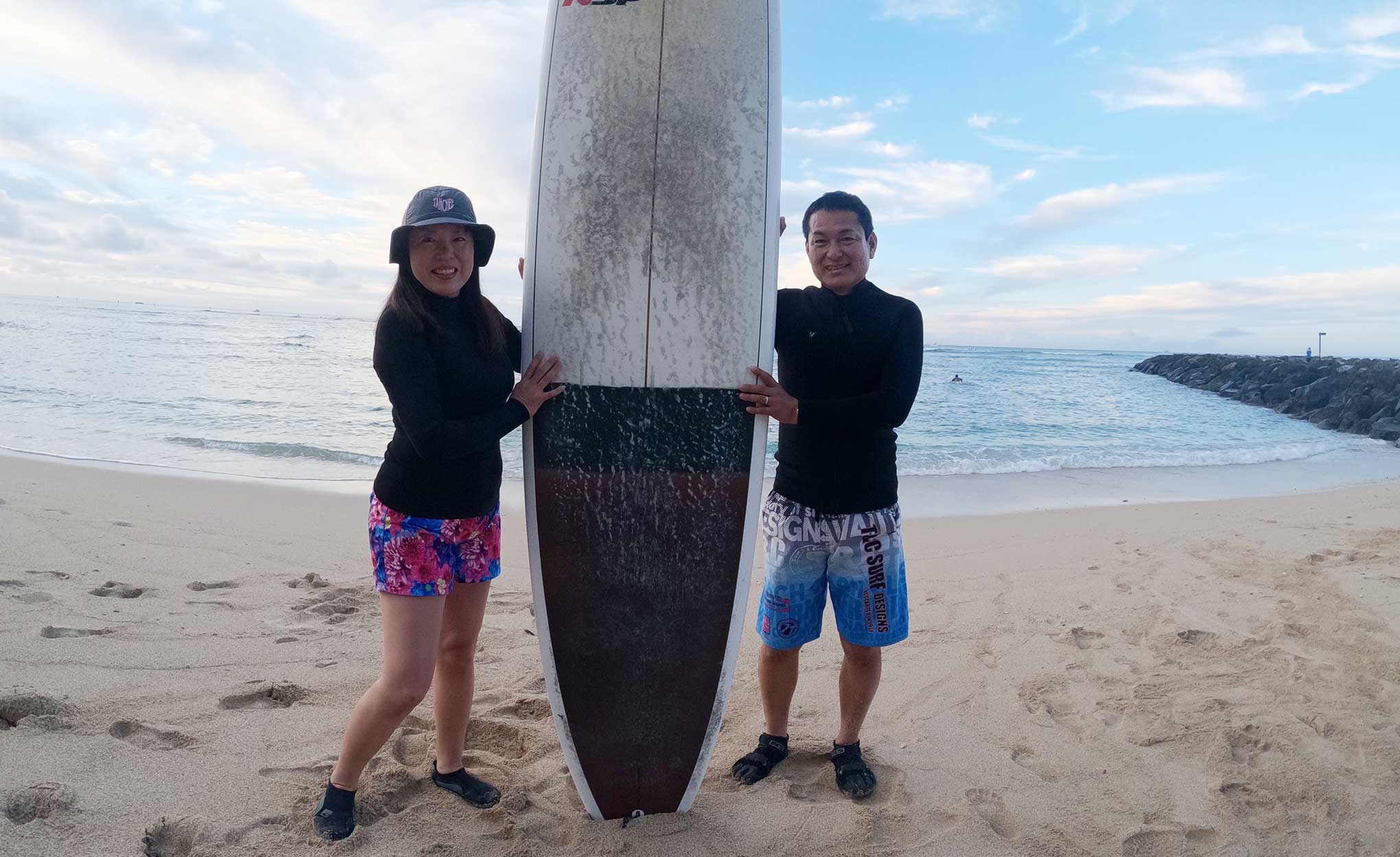 サーフィンレッスン in ハワイ 2025年12月31日