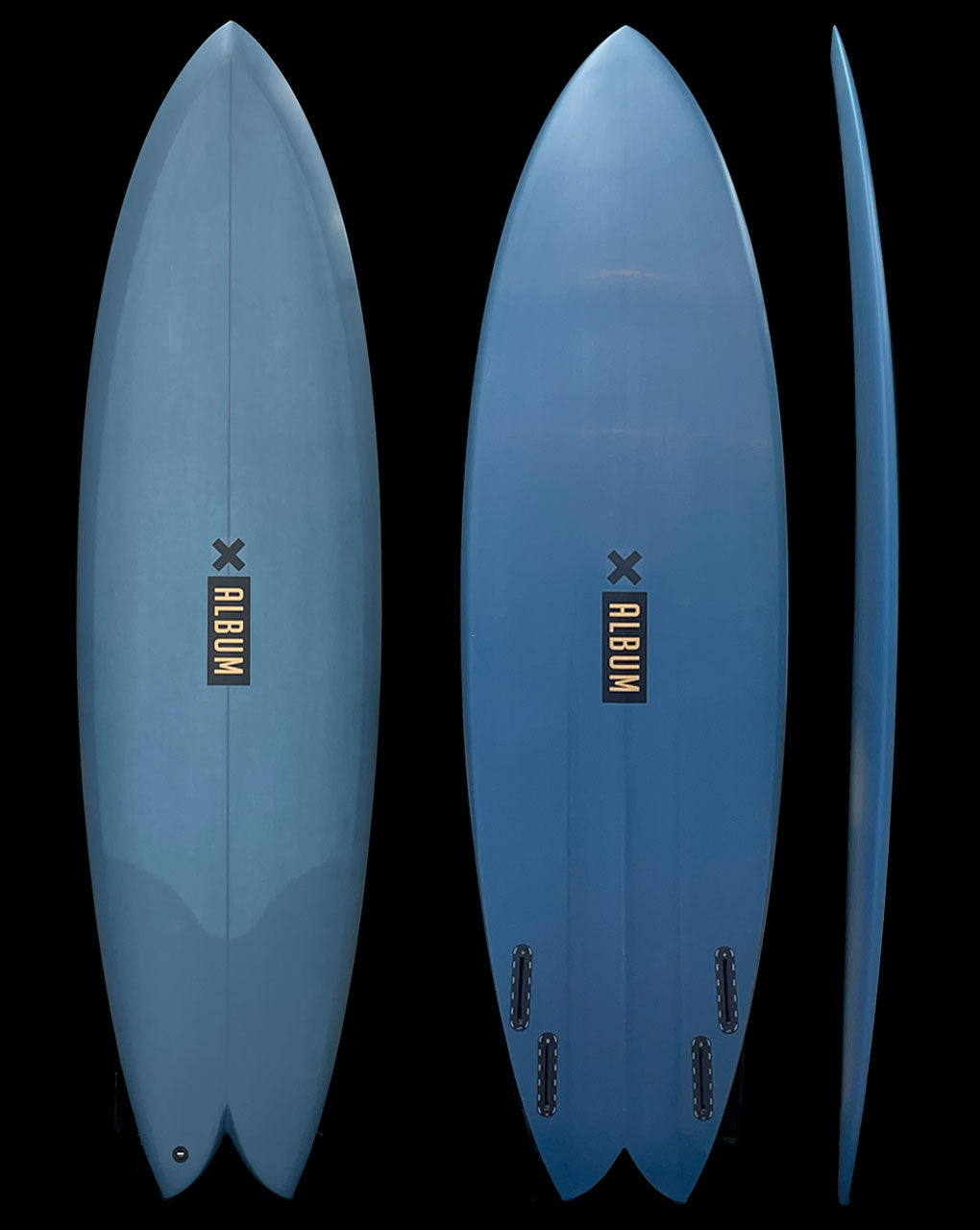 VESPER - 6'2" X 20.25 X 2.56, 36.8L FUTURES STEEL BLUE PIGMENT