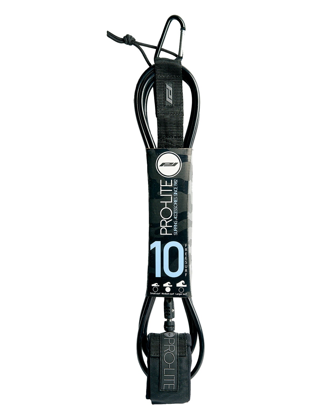 PRO LITE FREESURF 10'0" LEASH - BLACK