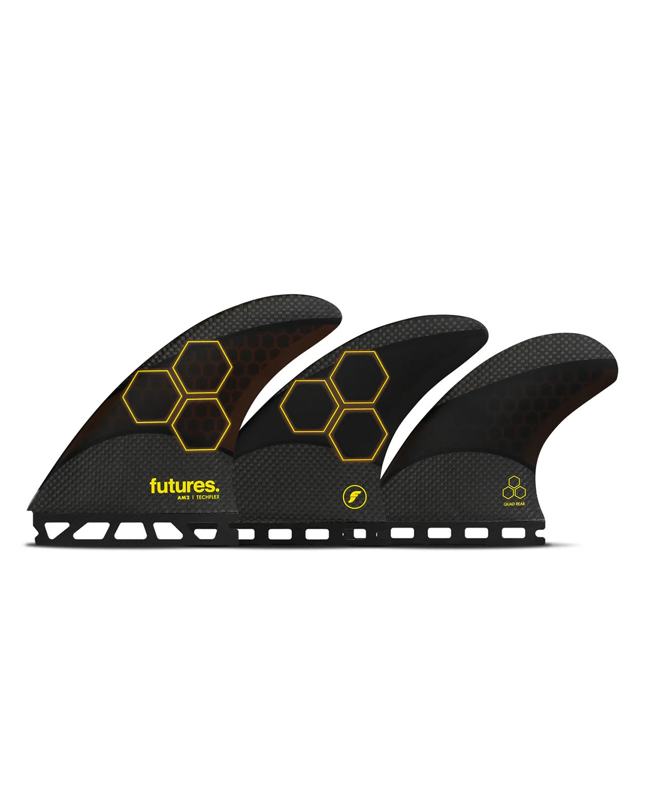 FUTURES. AM2 TECHFLEX 5-FIN - BLACK/ORANGE