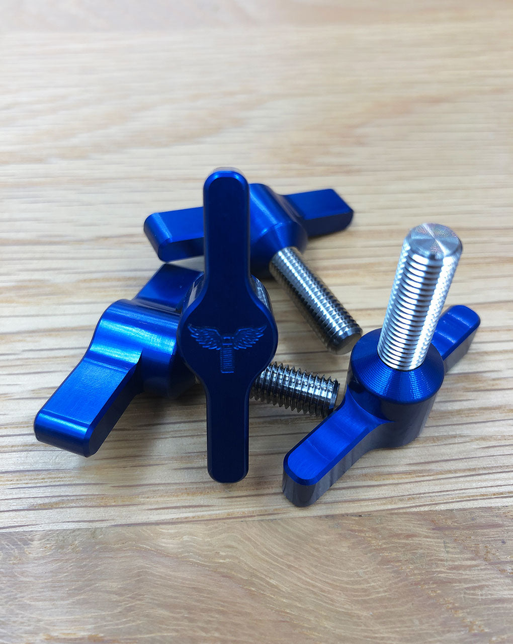 HYDROFOIL WINGSCREWS for ARMSTRONG M7 STEEL BLUE ANODIZED