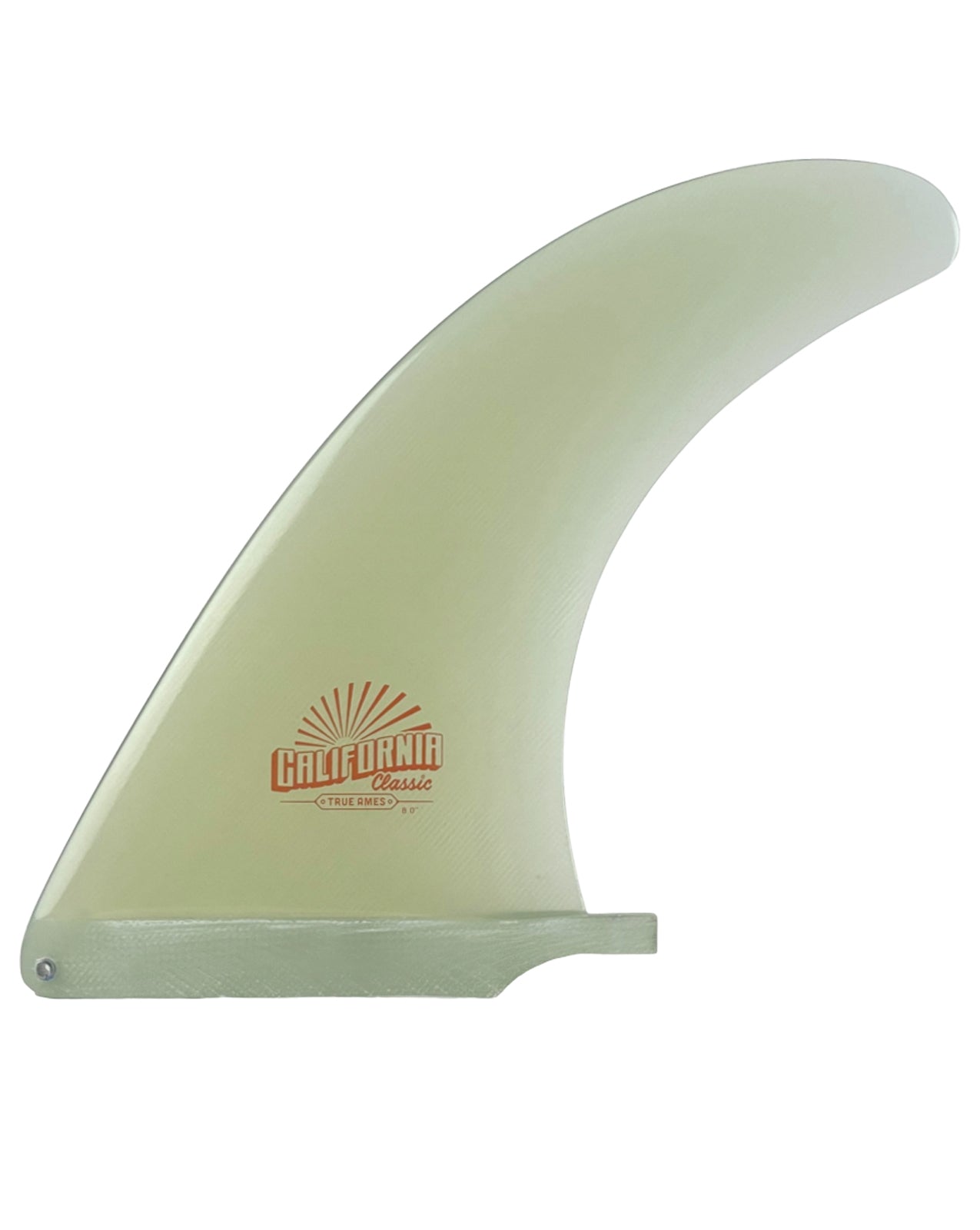 TRUE AMES CALIFORNIA CLASSIC BOX FIN 6.0"~10.0" - CLEAR