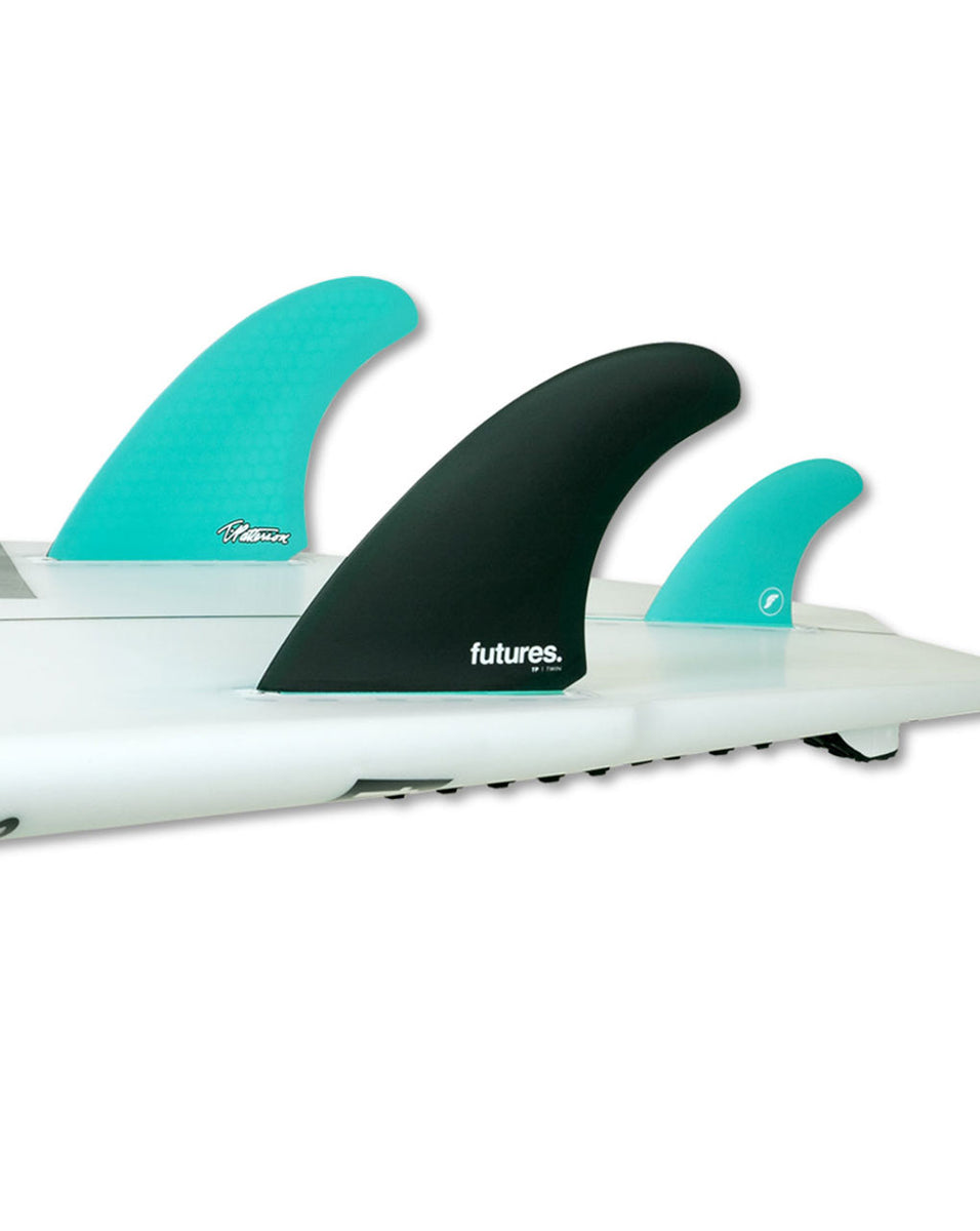 FUTURES. T.PATTERSON HC TWIN+1 BLACK/TEAL CLIPS HAWAII