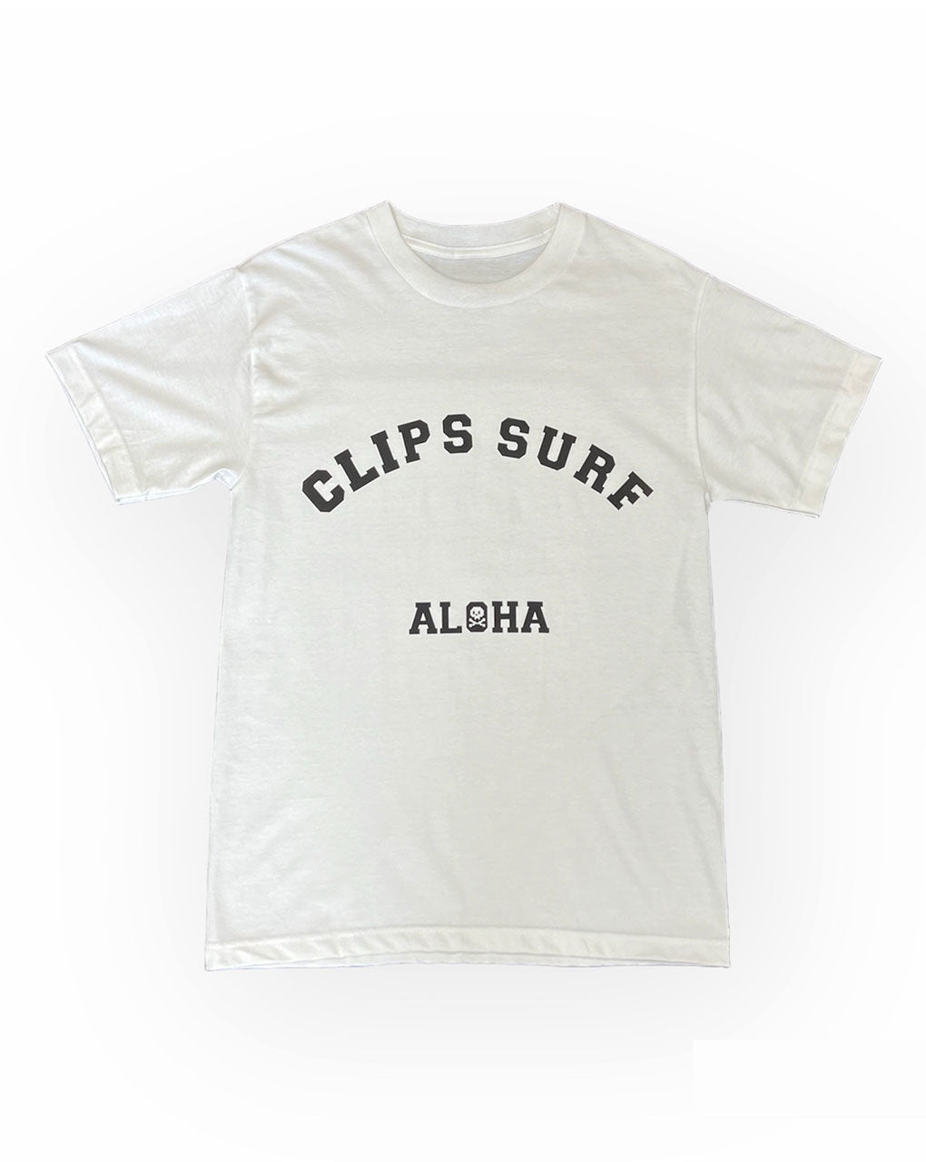 CLIPS VARSITY ALOHA T-SHIRT - WHITE