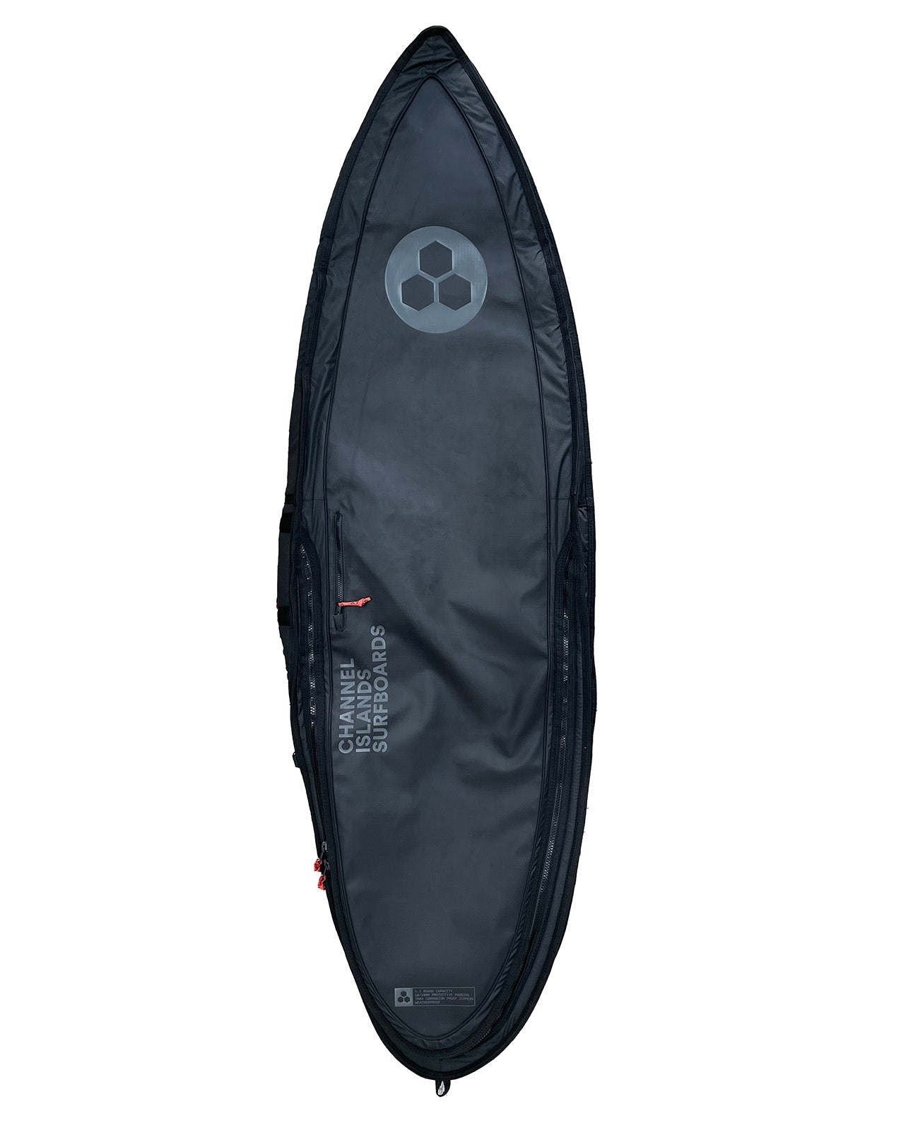 CI SINGLE&DOUBLE TRAVELER SHORTBOARD BAG 6'3" ~ 6'6" - BLACK