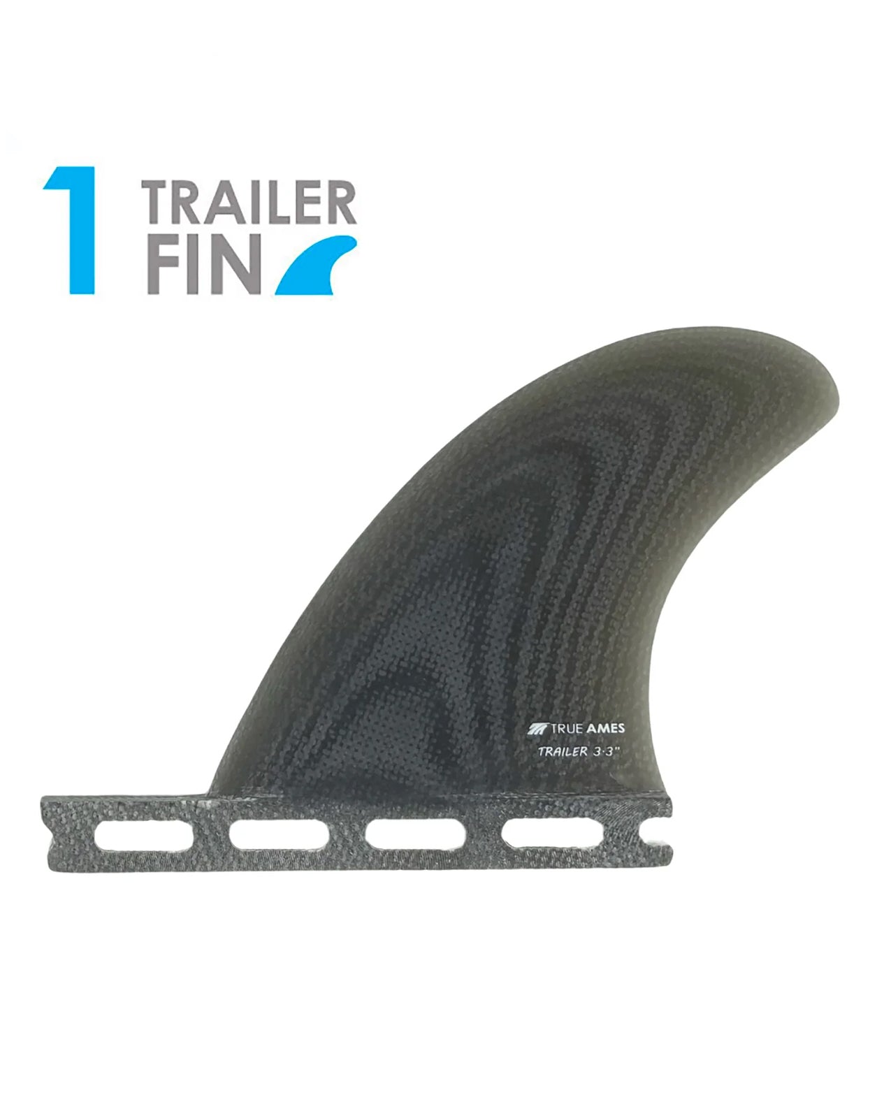TRUE AMES 3.3" TRAILER FUTURES COMPATIBLE - SMOKE
