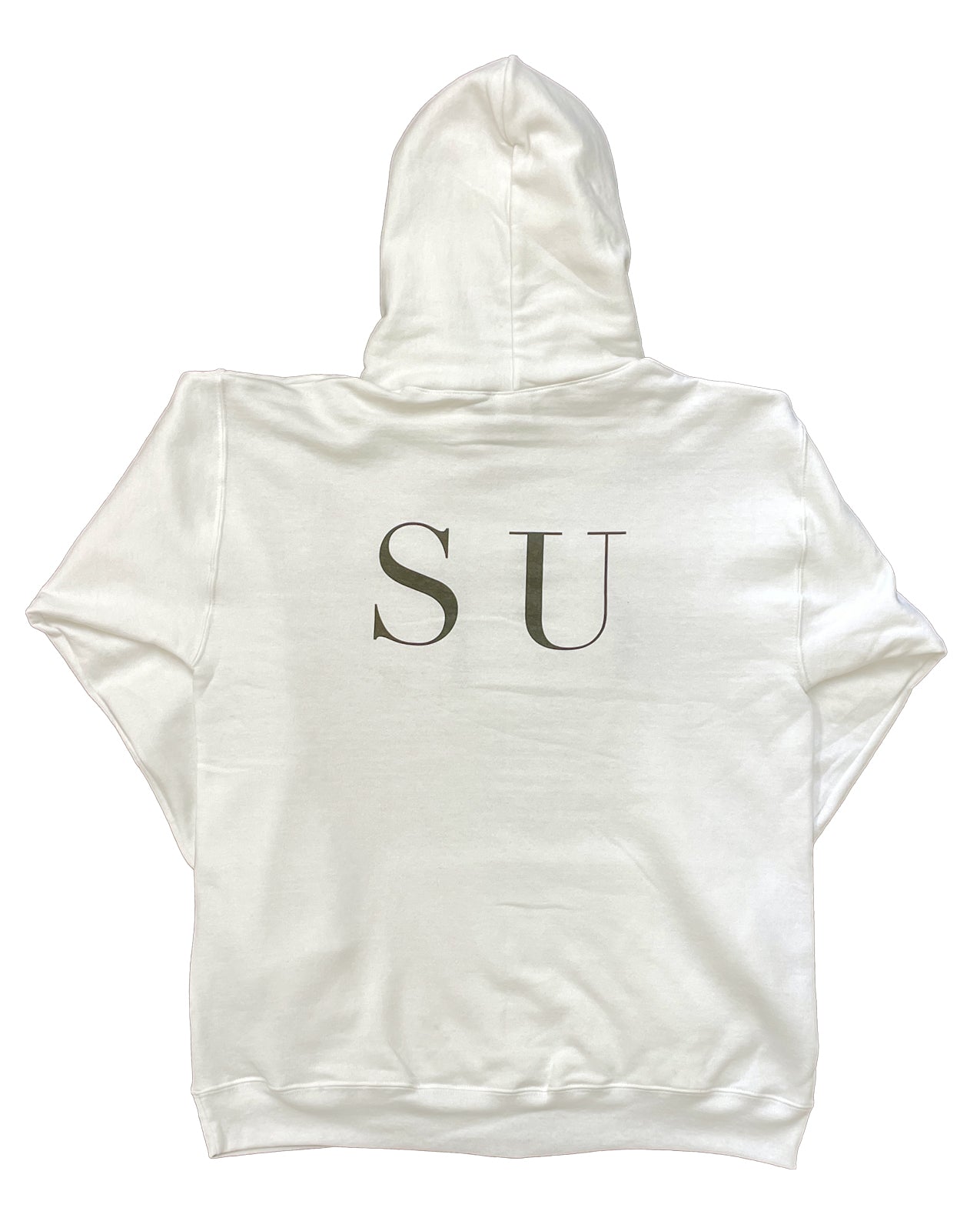 CLIPS CLSU BIG FONT HOODIE - WHITE