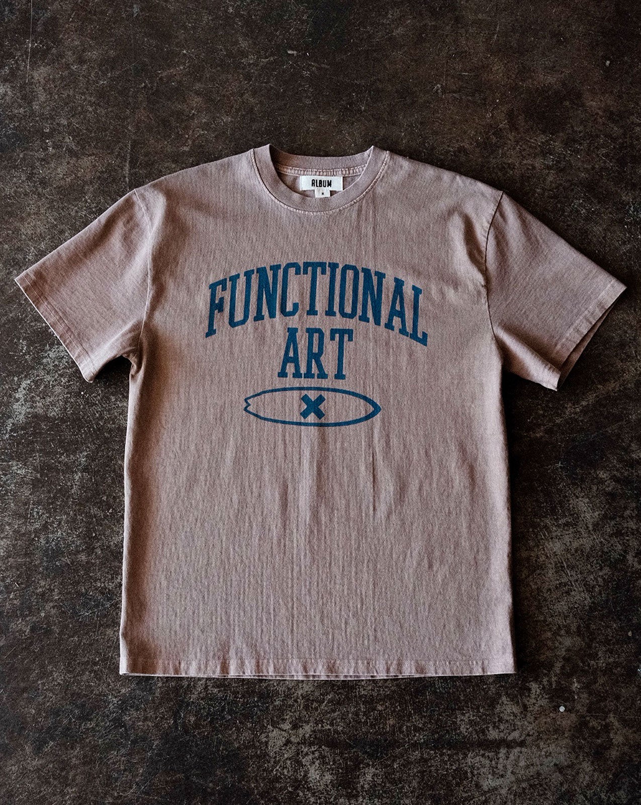 ALBUM FUNCTIONAL ART TEE - BROWN