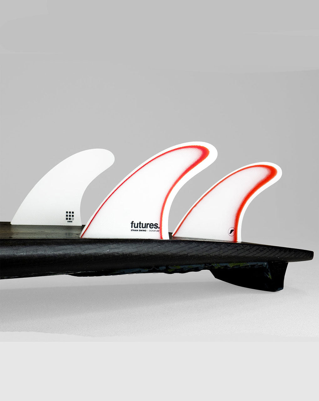 FUTURES. ETHAN EWING LARGE THRUSTER - WHITE/RED
