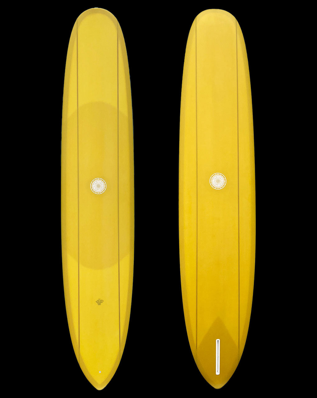 THE ONE FIN PIN - 9'7" X 23 1/8 X 3 1/16, OLD GOLD with 2 STRINGERS