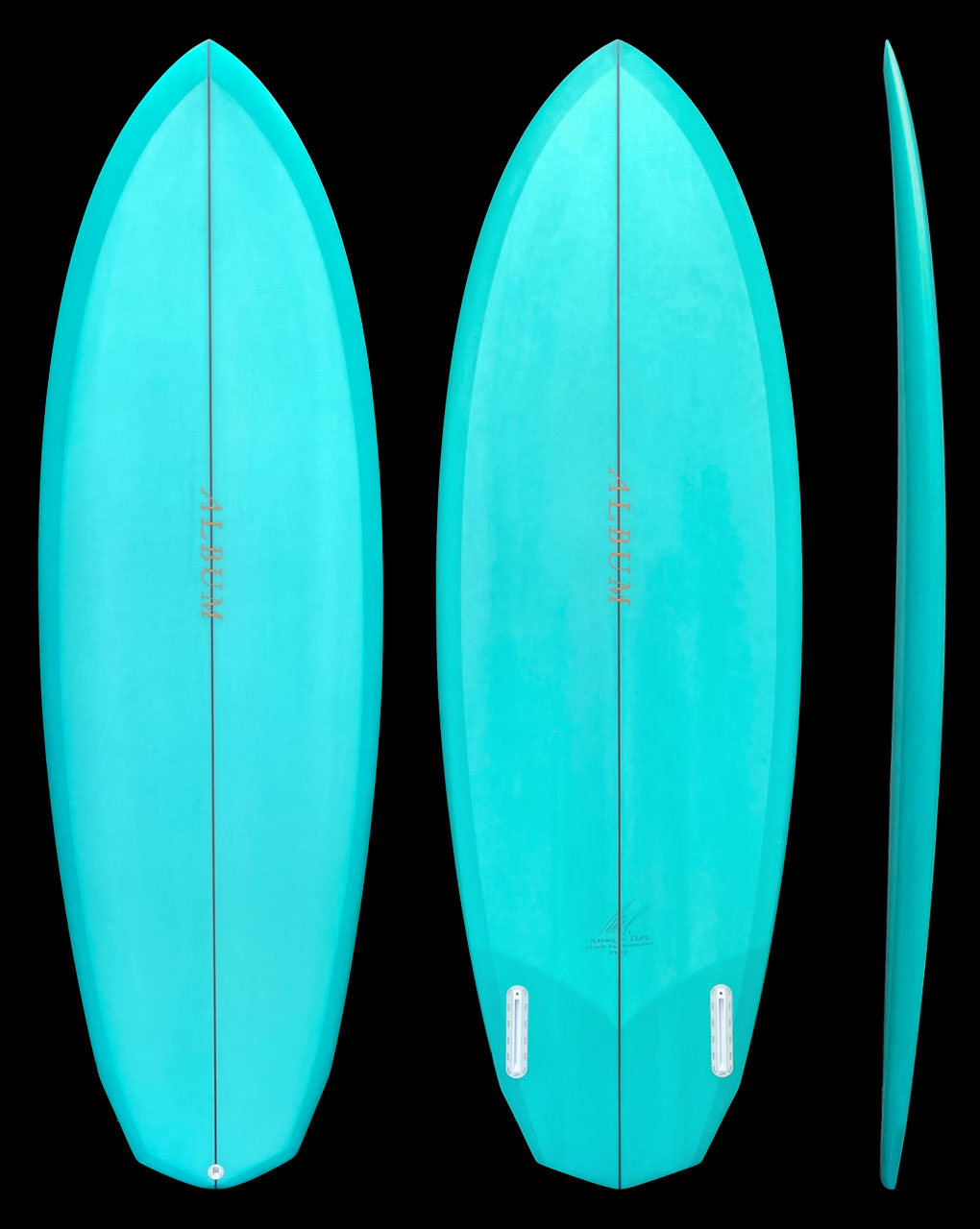 PLASMIC - 5'7" X 20.63 X 2.56, 36.4L FUTURES TURQUOISE TINT