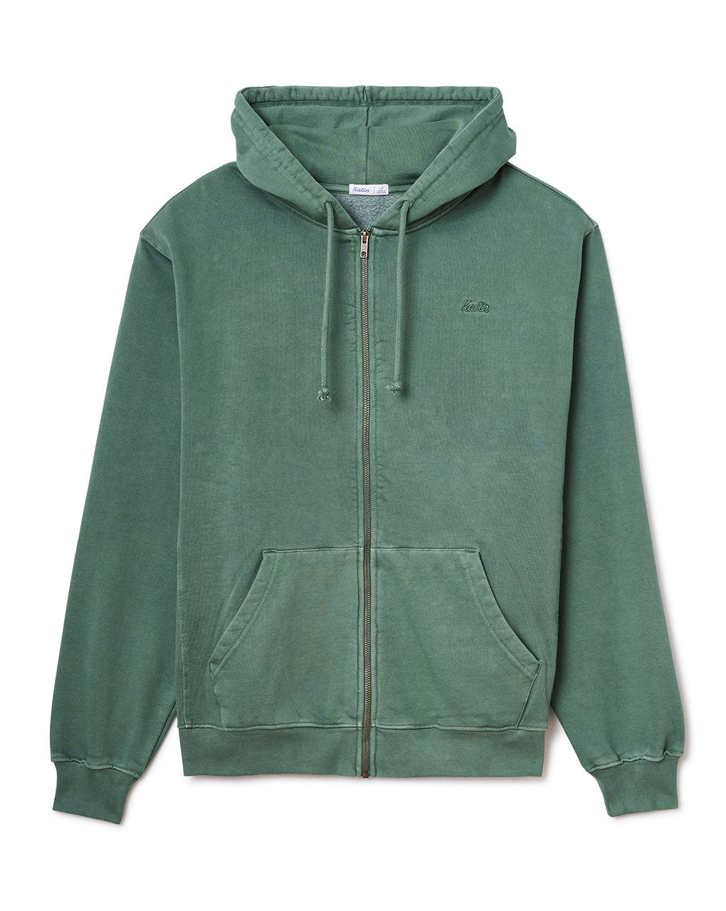 EMBROIDERED FULL ZIP HOODIE - DUCK