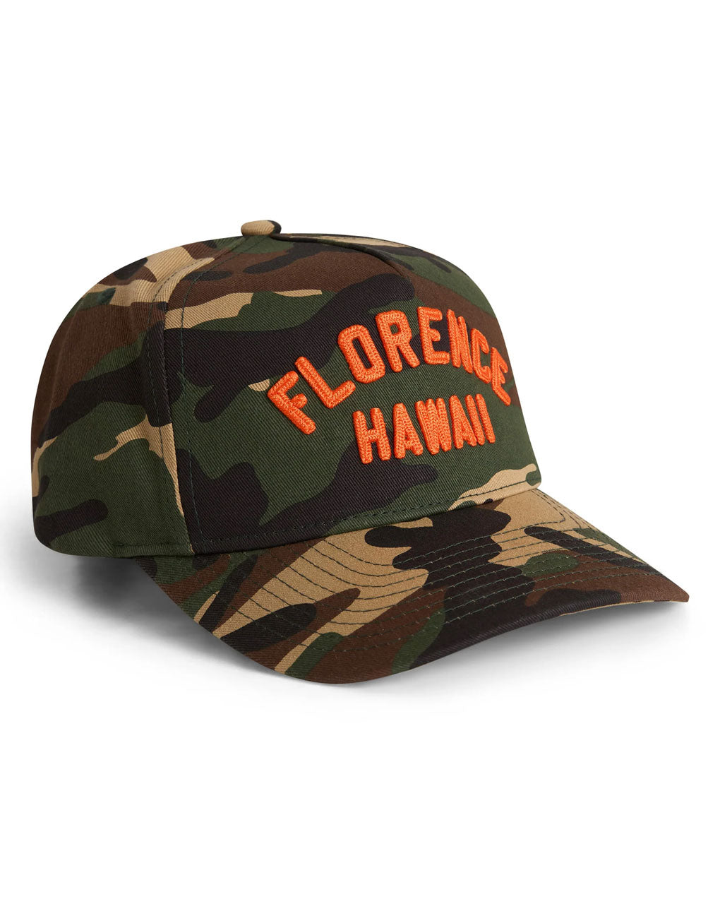FLORENCE HAWAII EMBROIDERED HAT - WOODLAND CAMO