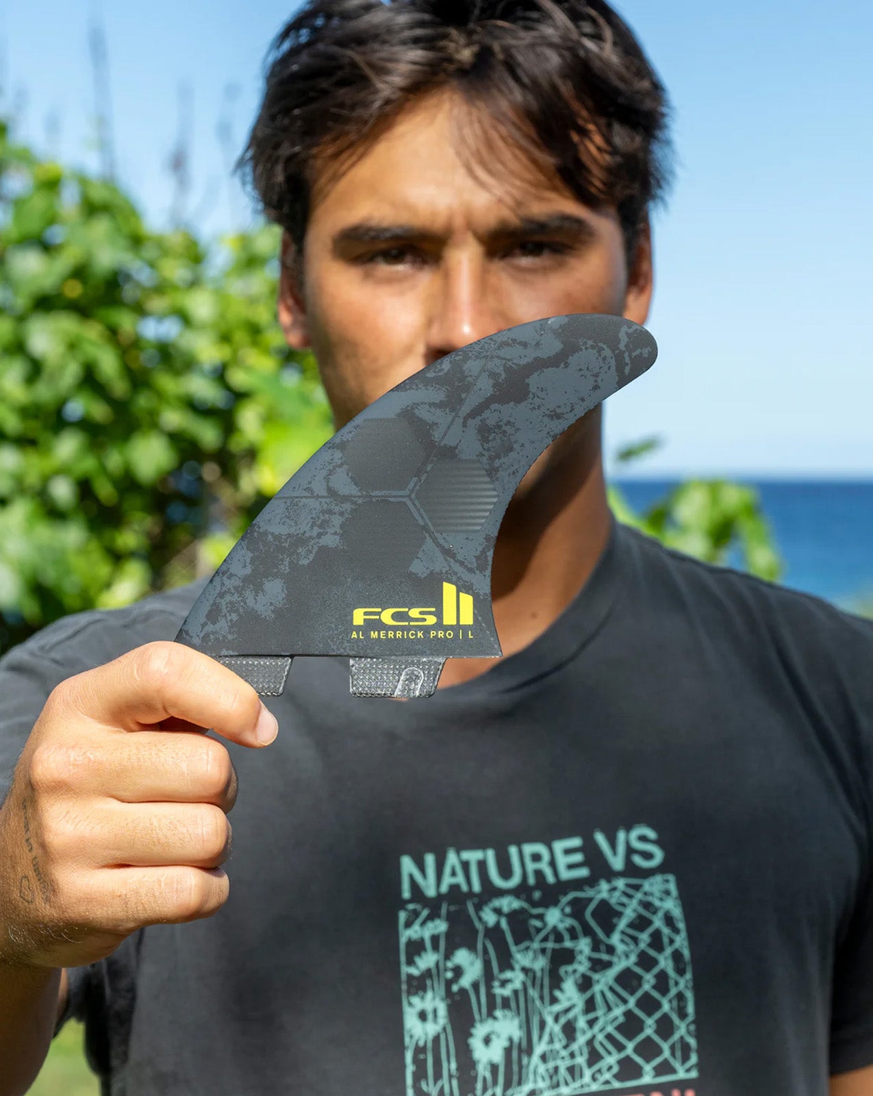 FCS II AL MERRICK PG TRI FIN MEDIUM - BLACK/ACID