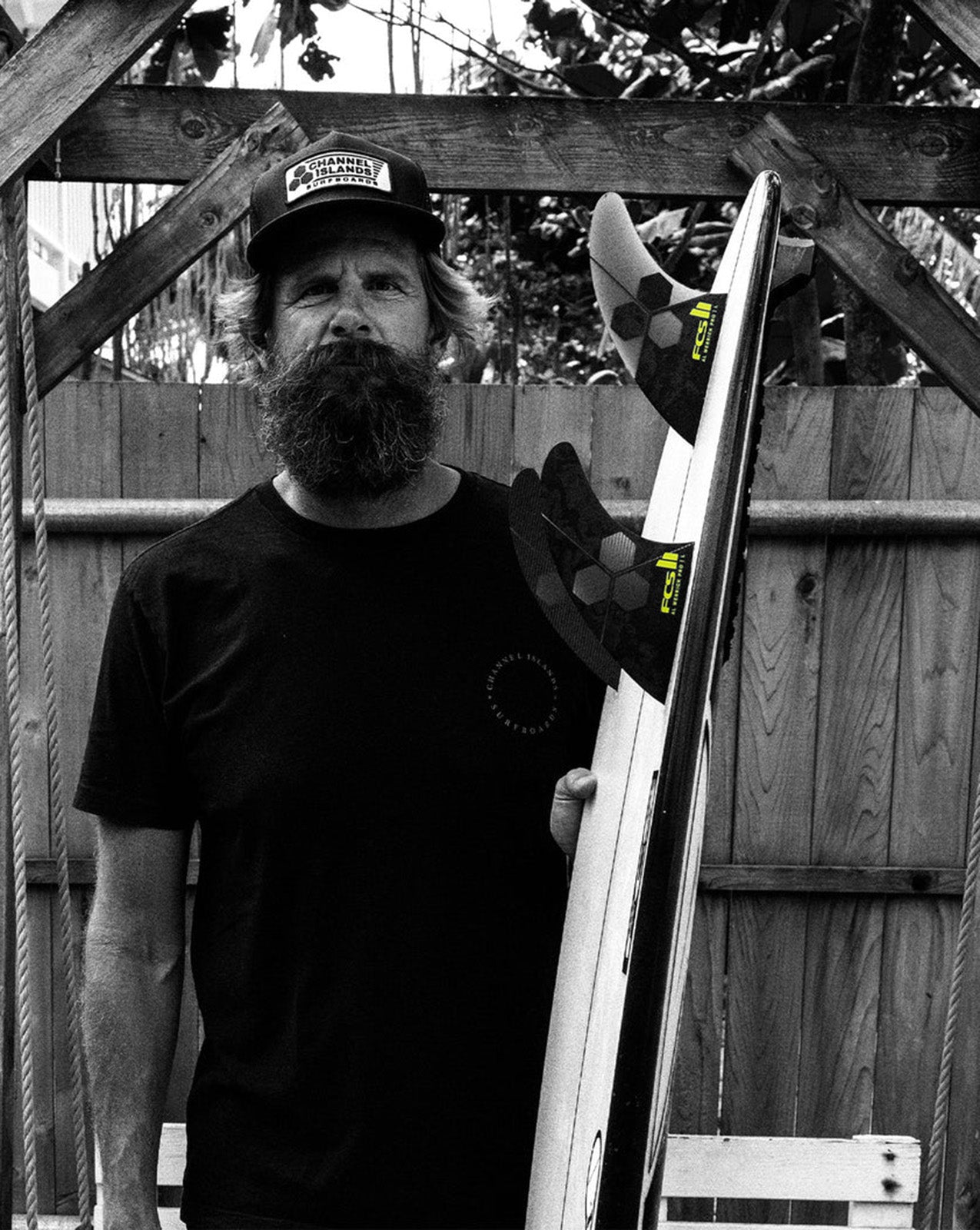 FCS II AL MERRICK PG TRI FIN MEDIUM - BLACK/ACID