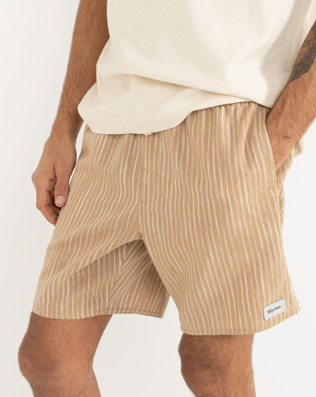 JACQUARD LINEN JAM - SAND