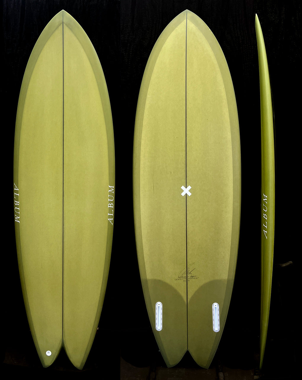 LIGHTBENDER - 5'08" X 20.38 X 2.52, 34L FUTURES LIGHT OLIVE GREEN