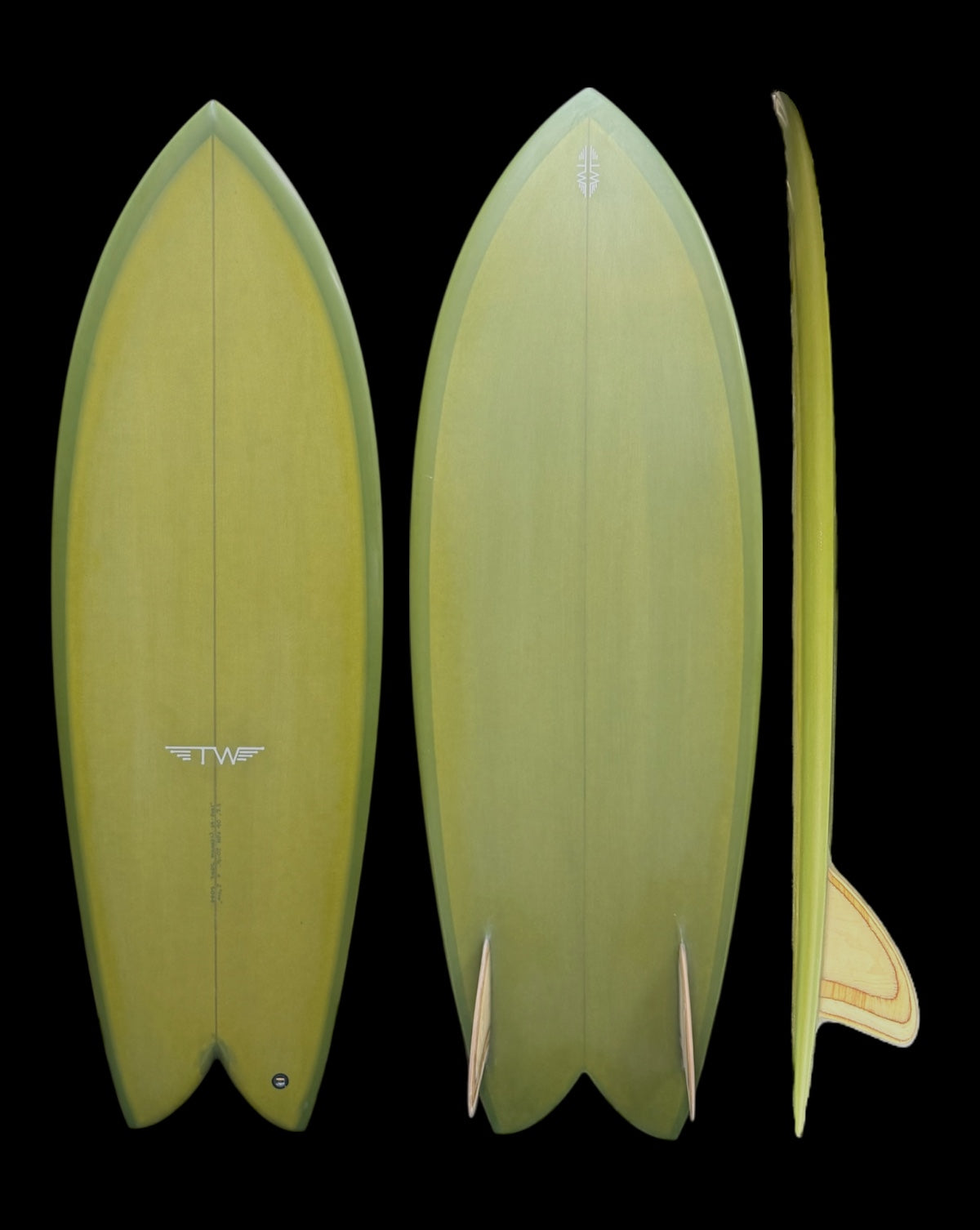OG FISH - 5'02" X 20 3/8 X 2 9/16, OLIVE