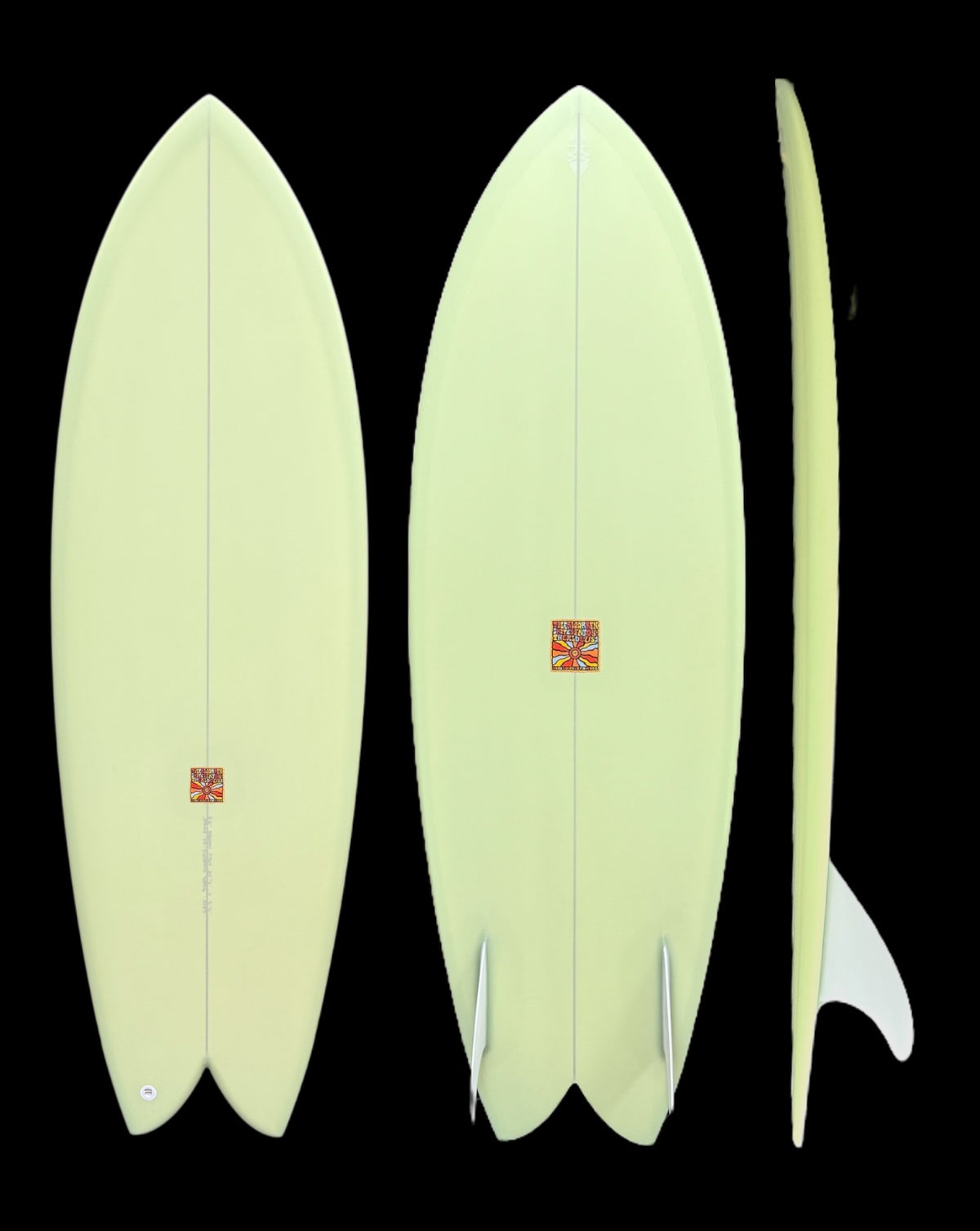 DREAM FISH - 5'06" X 20 1/2 X 2 1/2, PALE GREEN