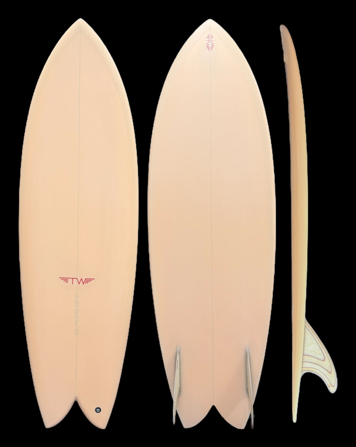 DREAM FISH - 5'08" X 20 5/8 X 2 5/8, BURNT ORANGE