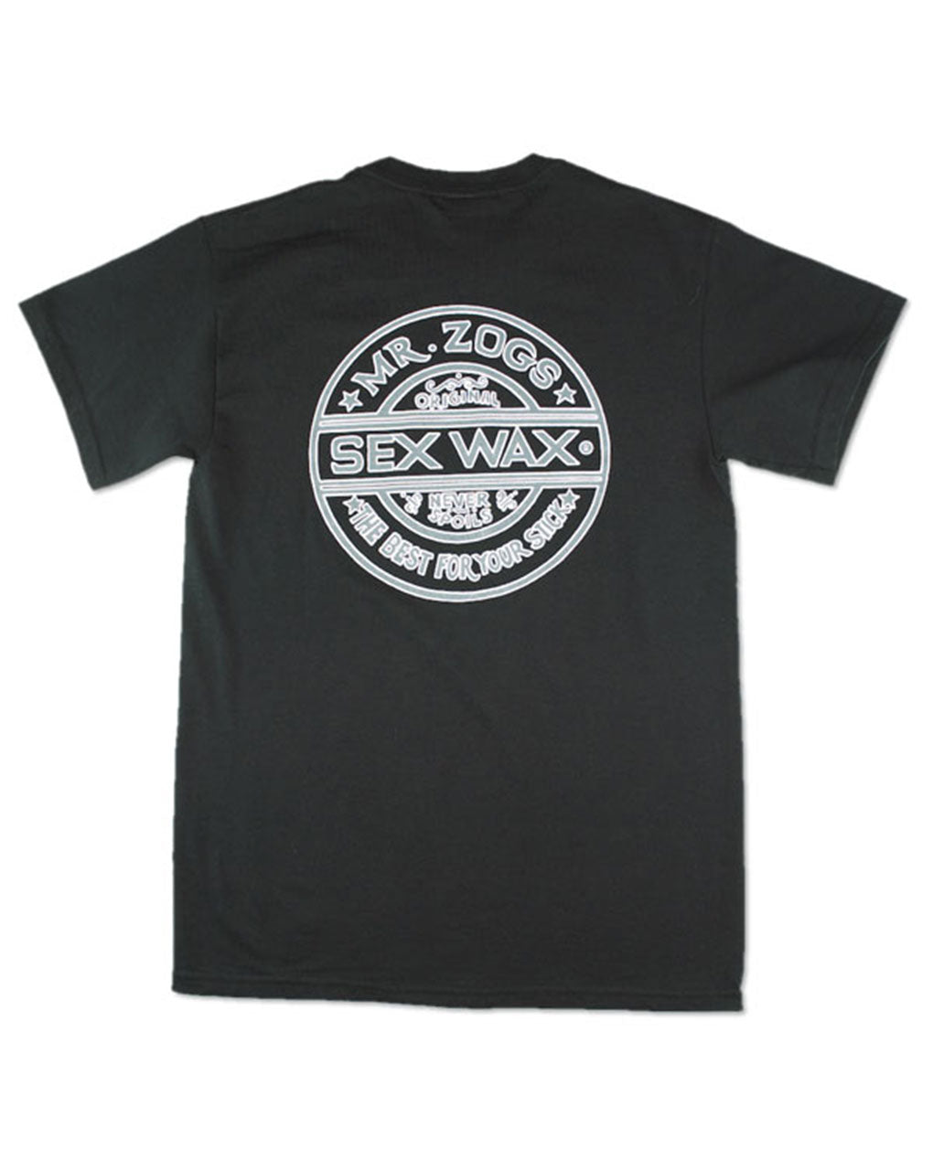 SEX WAX PINSTRIPE SHORT SLEEVE TEE - BLACK