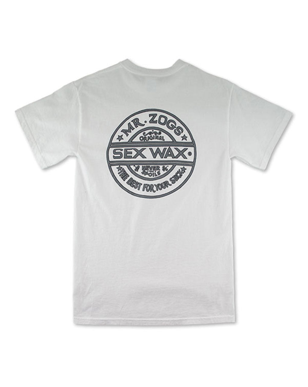 SEX WAX PINSTRIPE SHORT SLEEVE TEE - WHITE