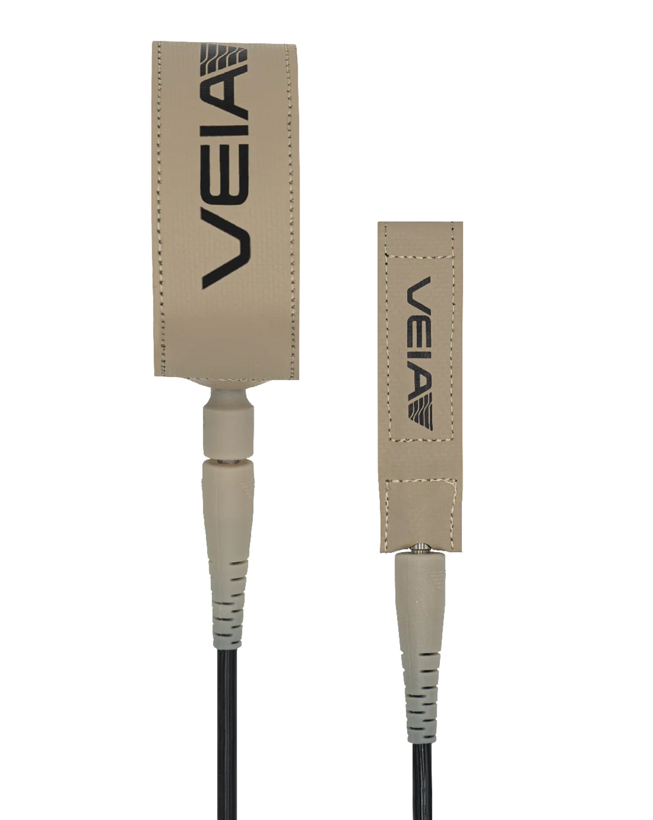 VEIA JJF PRO 6' LEASH - DESERT/ NIGHT (BEIGI/ BLACK CORD)