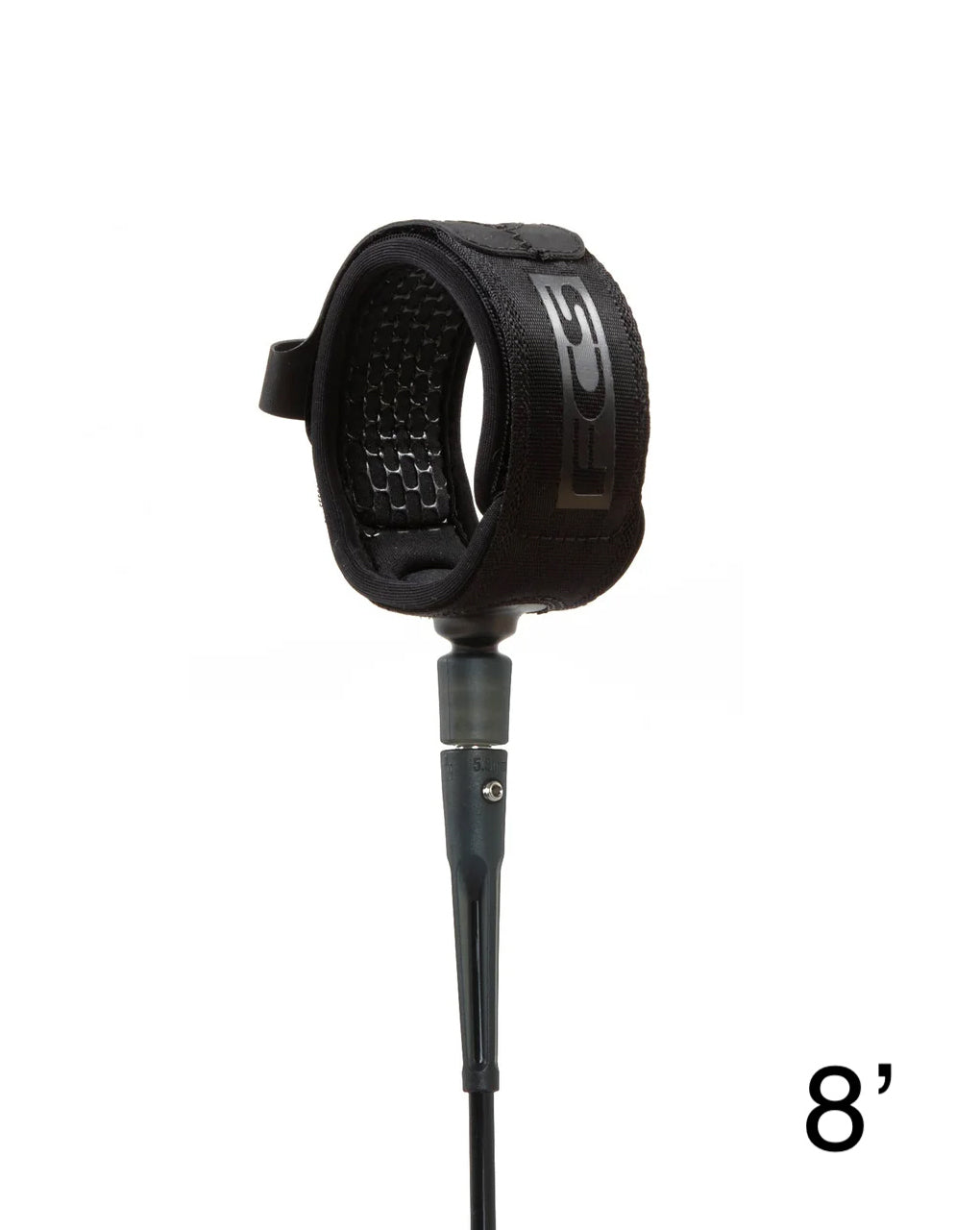 FCS 8' ALL ROUND ESSENTIAL LEASH - BLACK